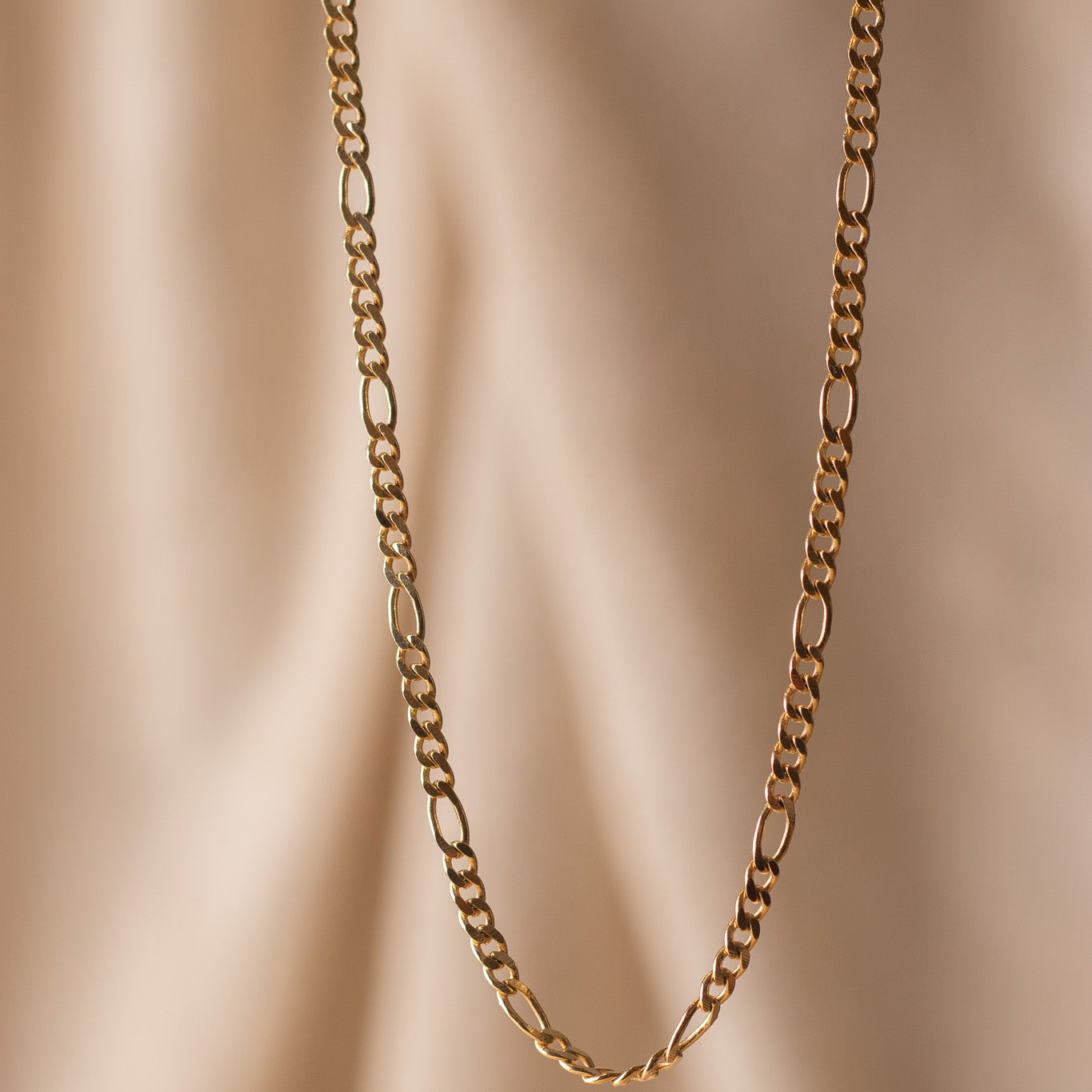 18k Gold Filled Thick Figaro Chain Necklaces