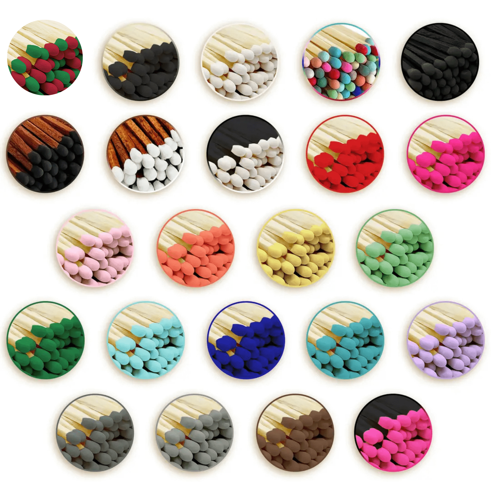 2" Matches + Mini Cloche Matches