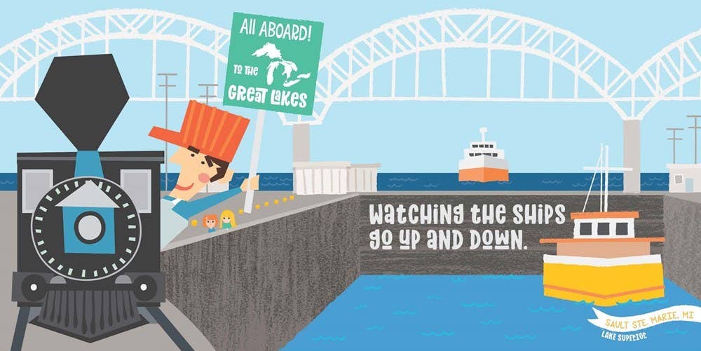 All Aboard! Great Lakes: A Seek & Find Book Babies + Kids