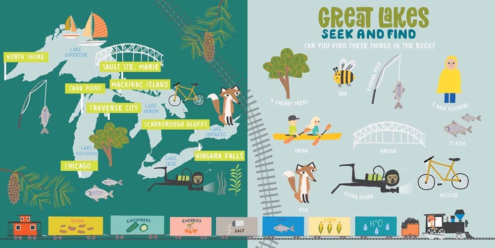 All Aboard! Great Lakes: A Seek & Find Book Babies + Kids