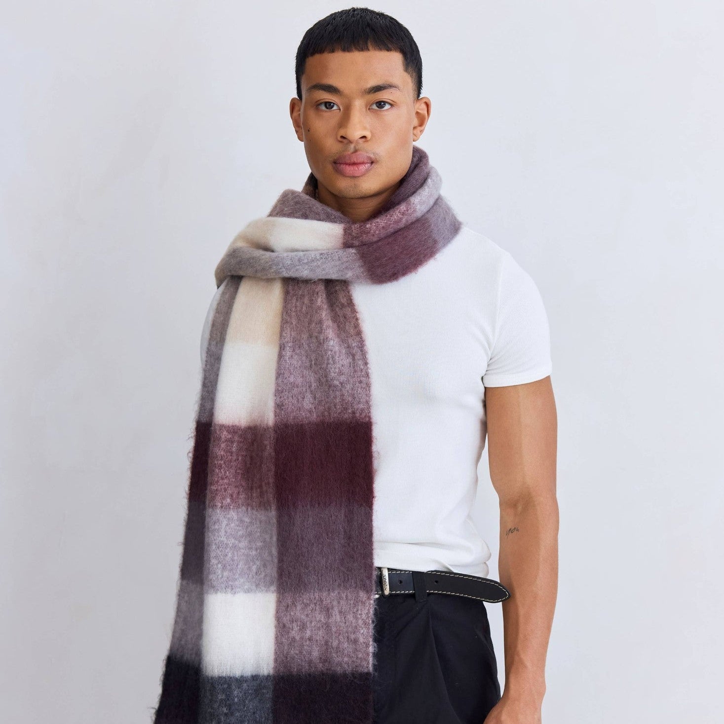 Arctic Fox & Co. - North America - The Reykjavik Scarf - 100% Recycled - Purple/Brown - FW25