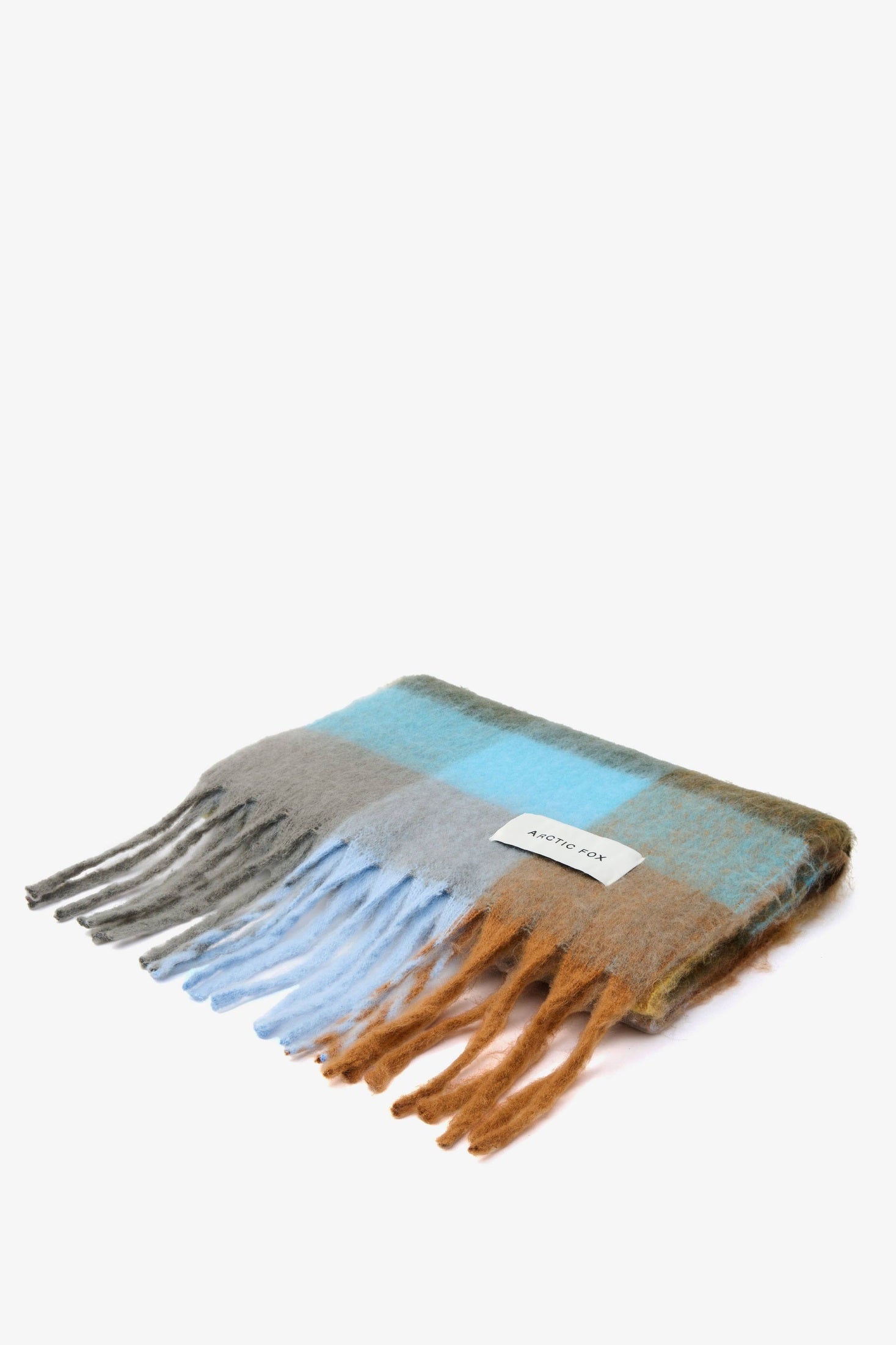 Arctic Fox & Co. - North America - The Reykjavik Scarf - 100% Recycled - Blue/Orange - FW25