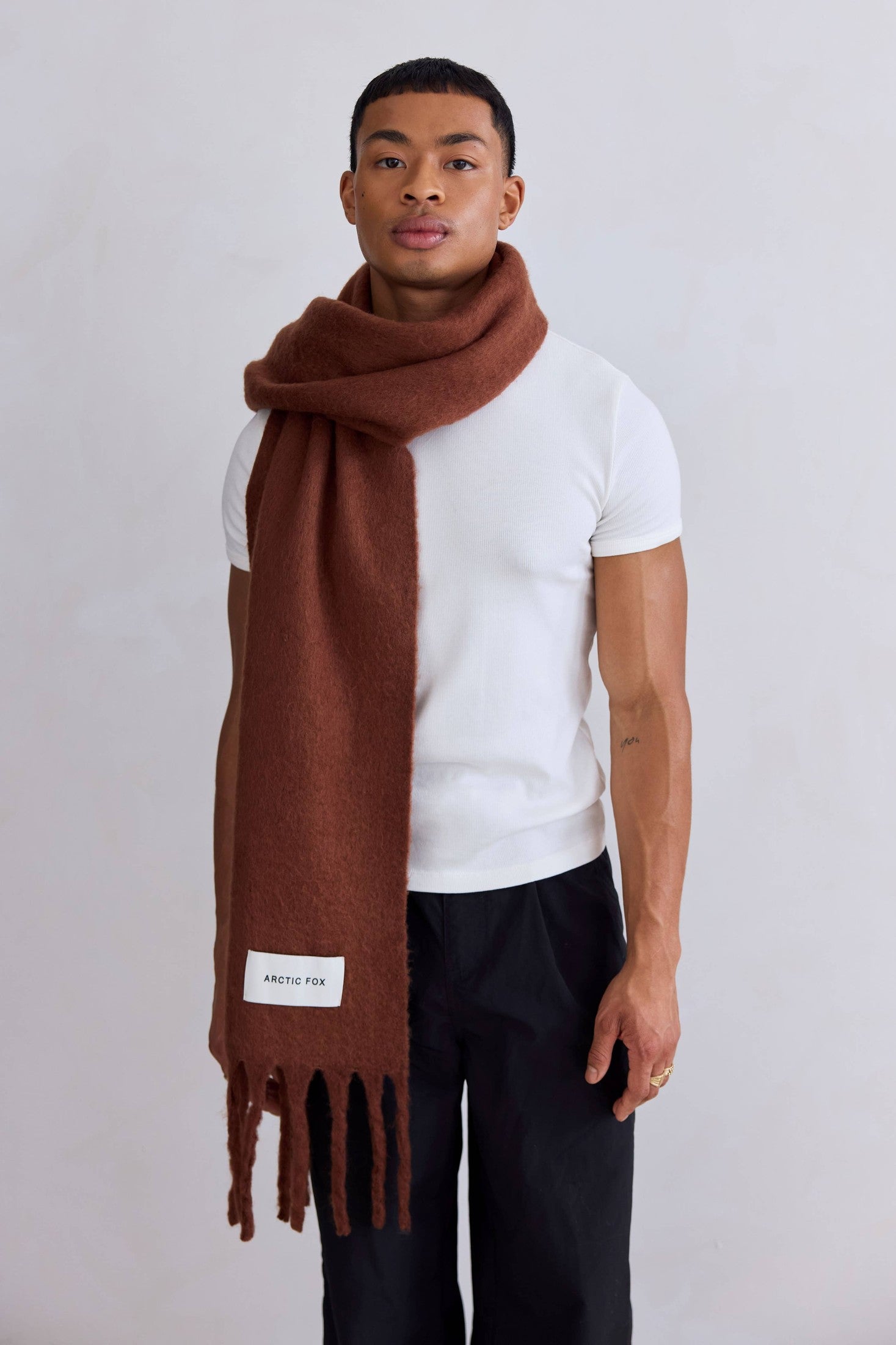 Arctic Fox & Co. - North America - The Stockholm Scarf - 100% Recycled - Sepia - FW25