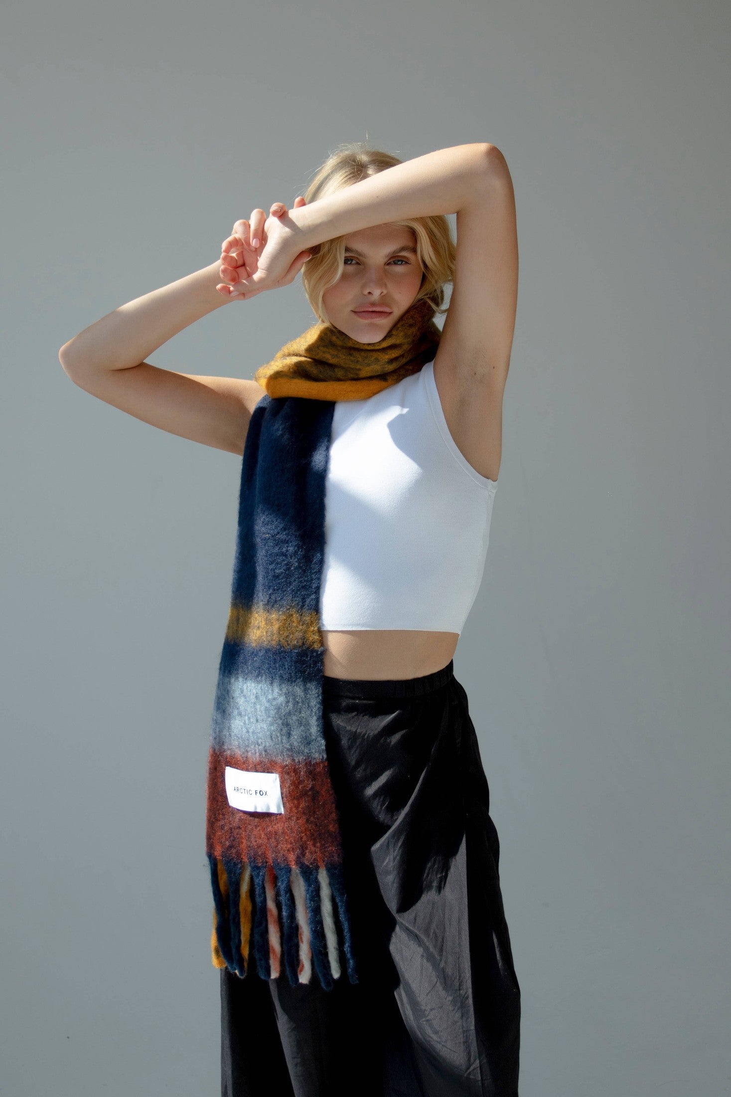 Arctic Fox & Co. - North America - The Stockholm Scarf - 100% Recycled - Midnight Summer - FW25