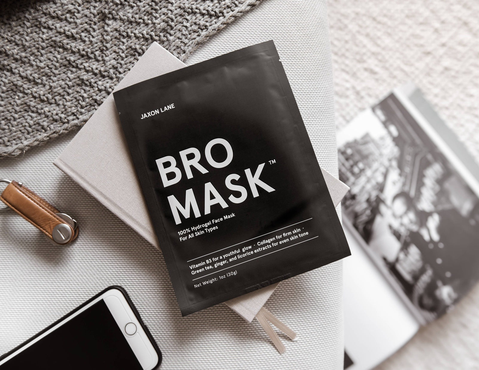 BRO MASK Hydrogel Face Mask Single Mask Skin + Body