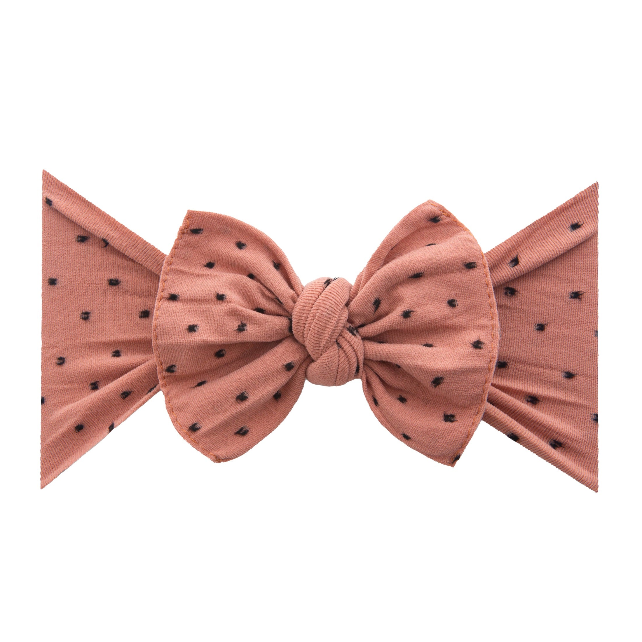 Baby Bling Bows - Baby Bling® Shabby Dot Knot soft nylon headband
