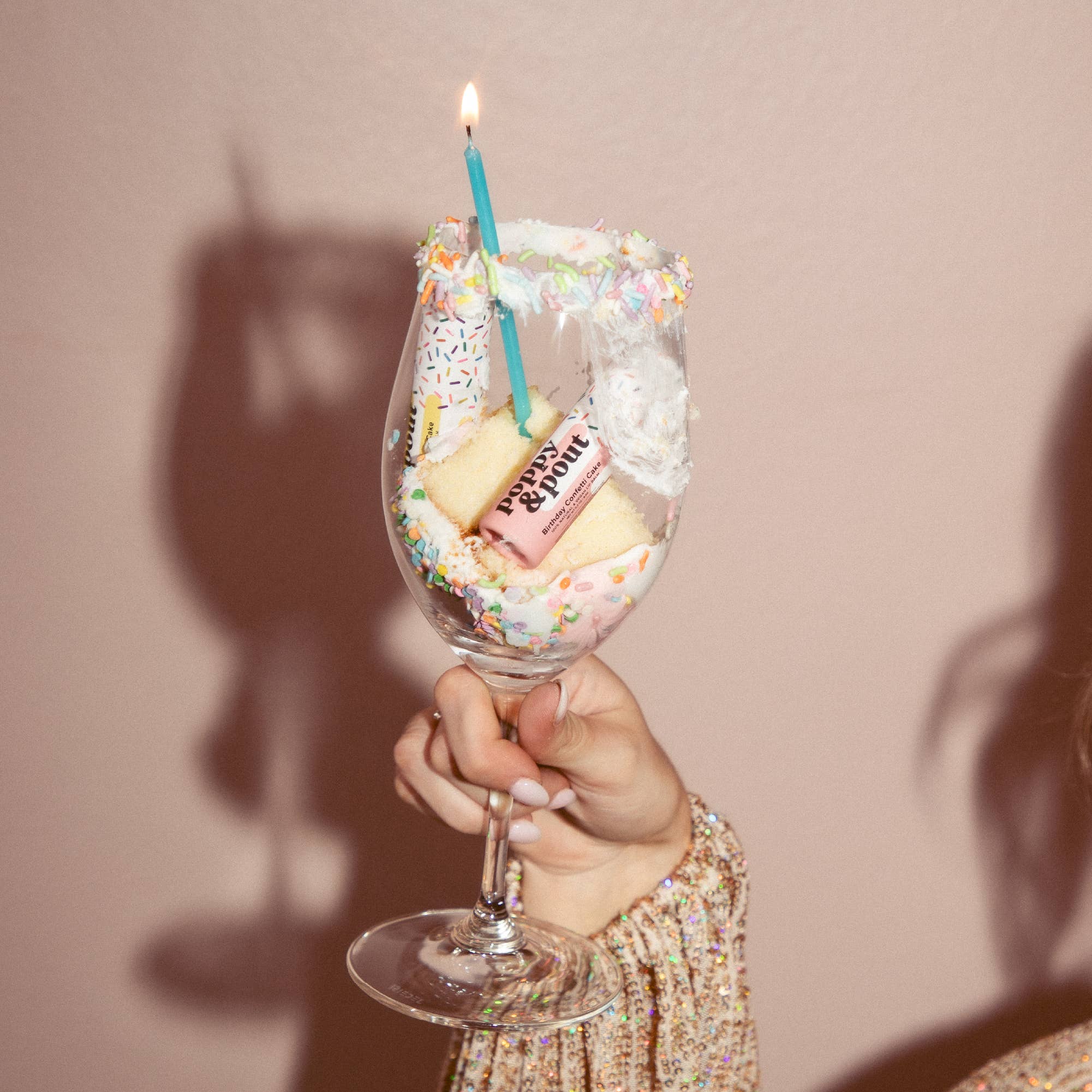 Birthday Confetti Cake Lip Balm - Pink Skin + Body