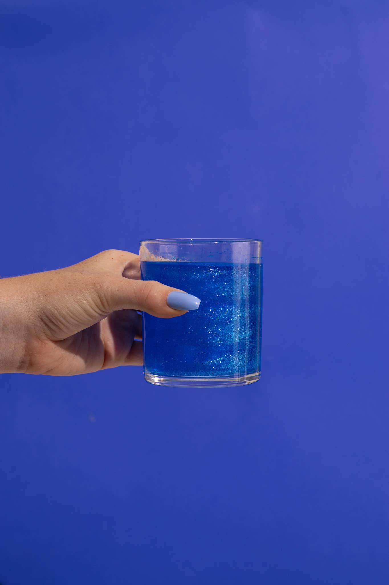 Blue Gender Reveal Cotton Candy Drink Glitter Bombs Eat + Drink