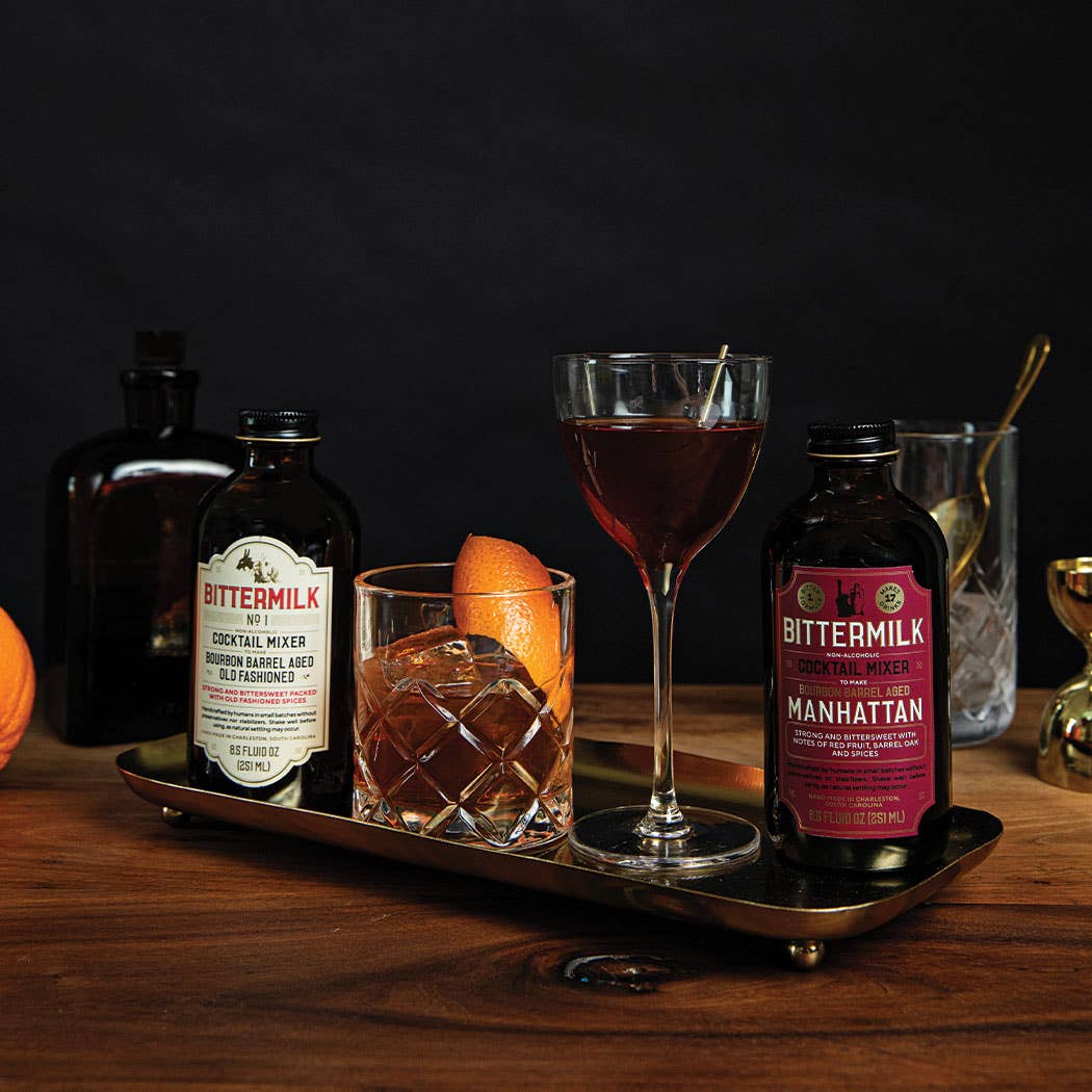 Bourbon Barrel Aged Manhattan Cocktail Mixer Eat + Drink