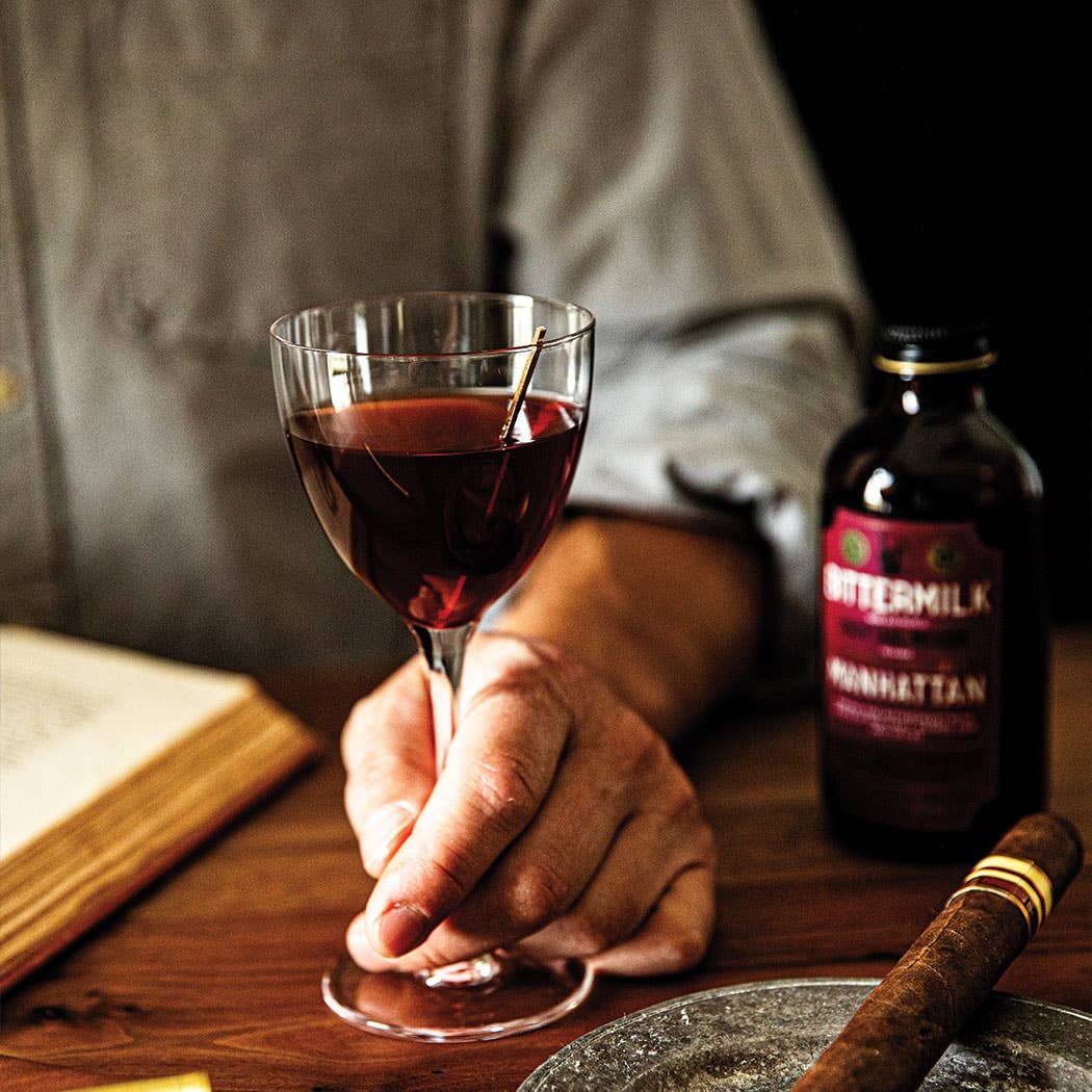 Bourbon Barrel Aged Manhattan Cocktail Mixer Eat + Drink