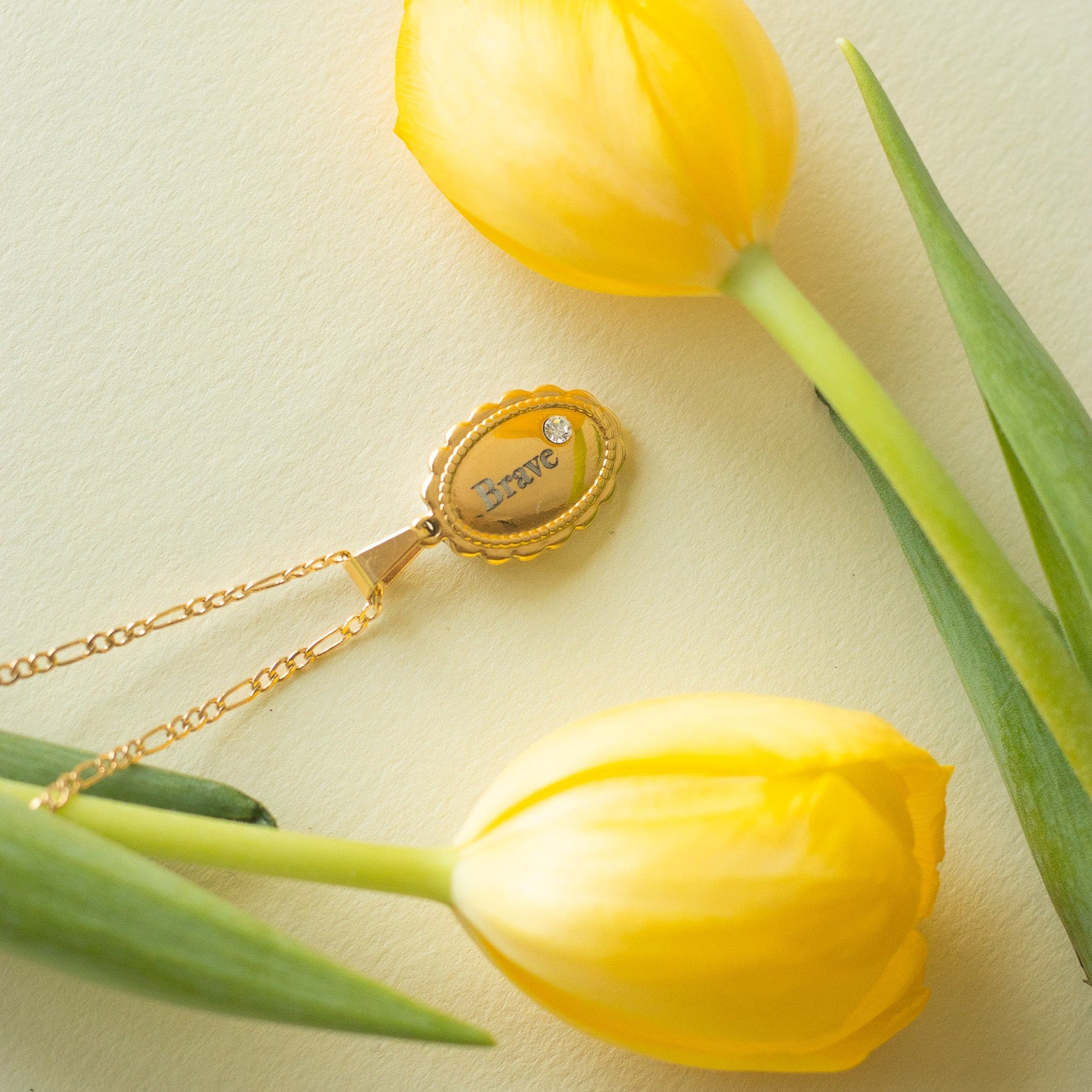 'Brave' Portrait Necklace Necklaces