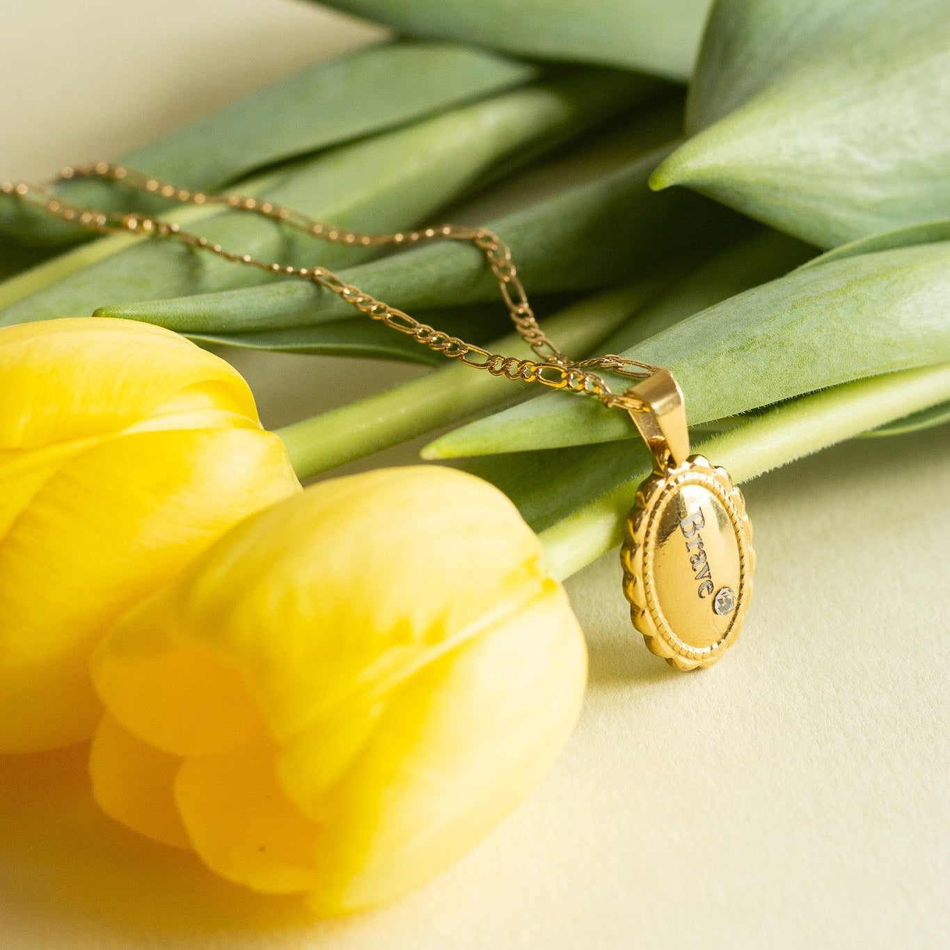 'Brave' Portrait Necklace Necklaces
