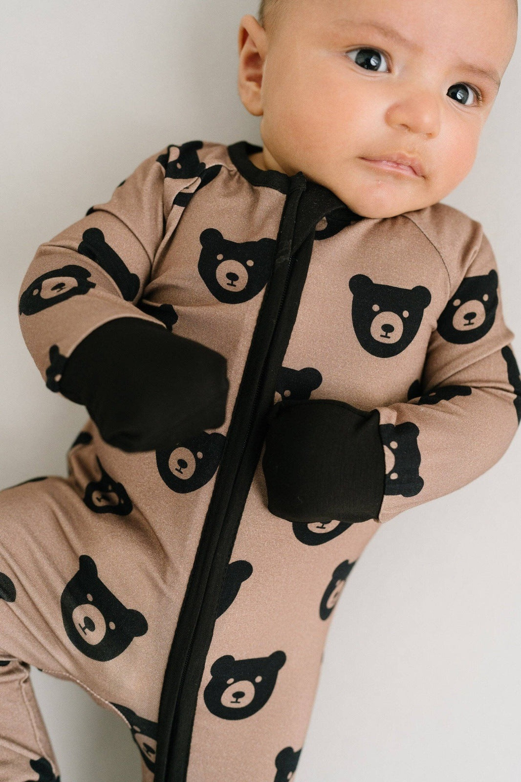Brown Bear Bamboo Sleeper: 6-12M Babies + Kids