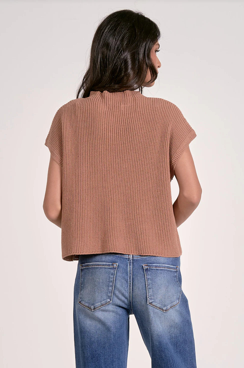 Cap Sleeve Sweater Tops