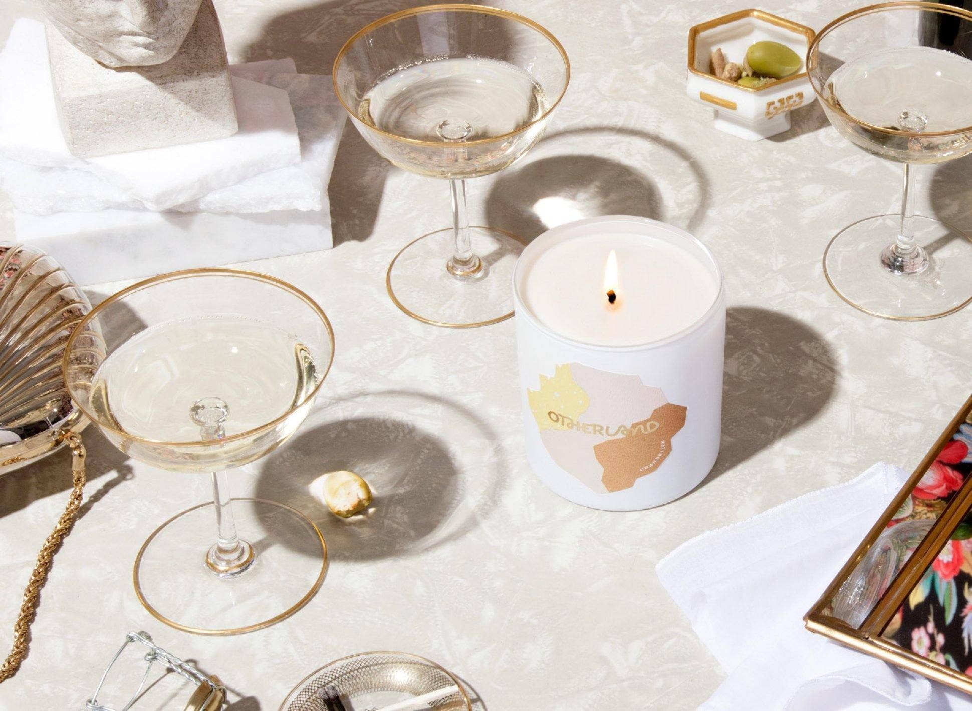 Chandelier Candle Candles + Incense