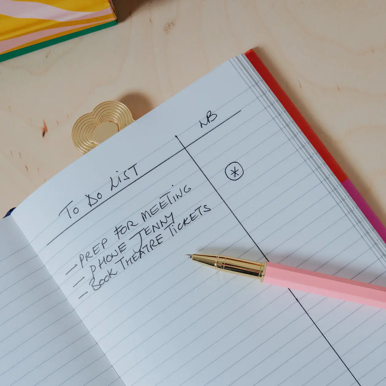 Classic Pink Rollerball Pen Notebooks + Journals