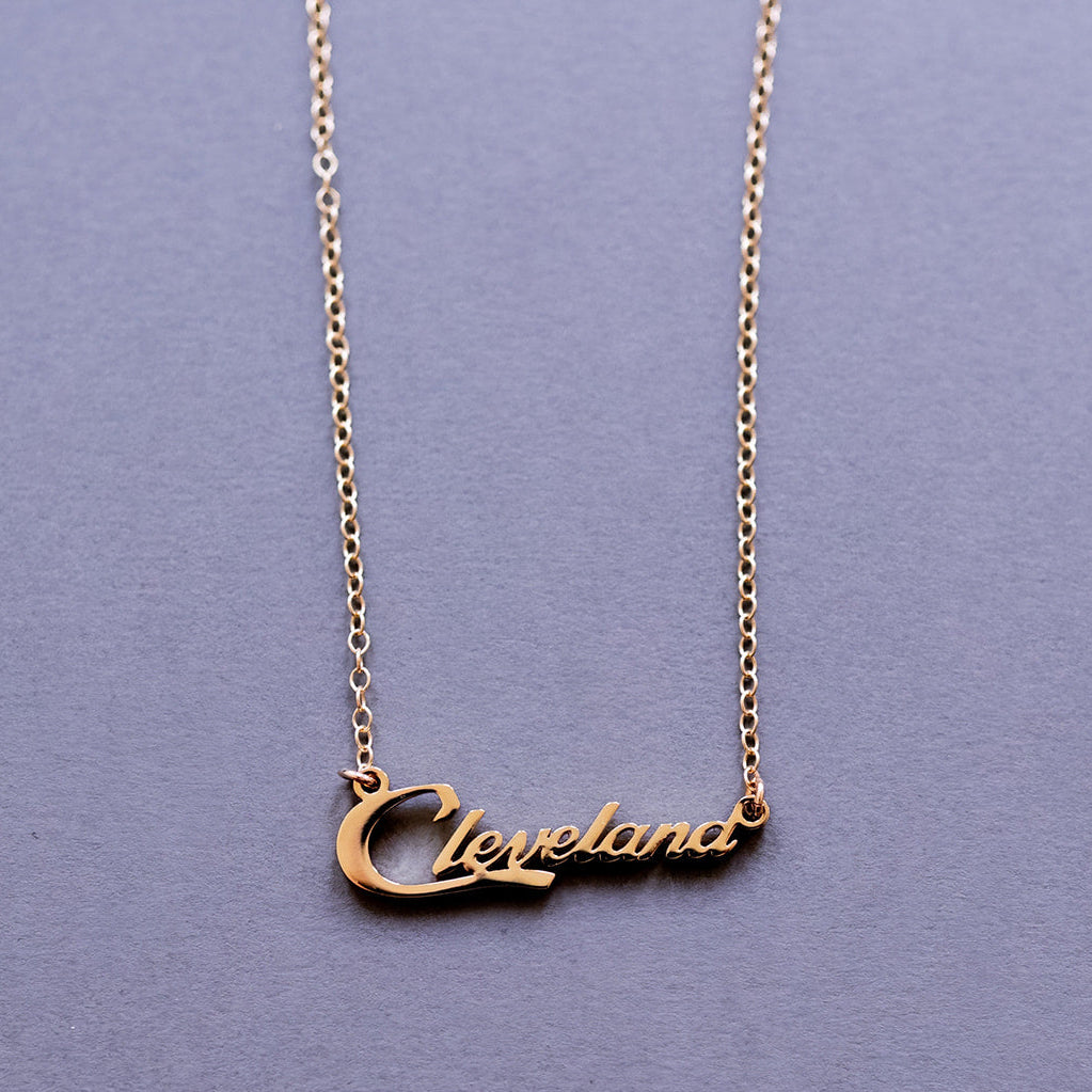 Cleveland Script Necklace Necklaces