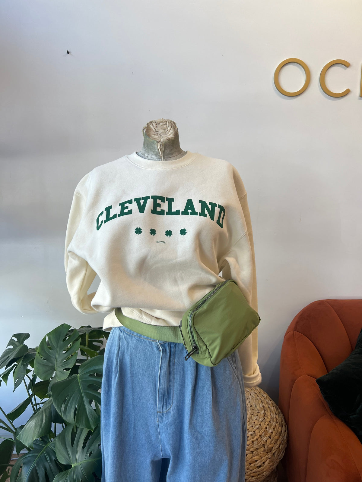 Cleveland St. Patrick's Day Crewneck Sweatshirts