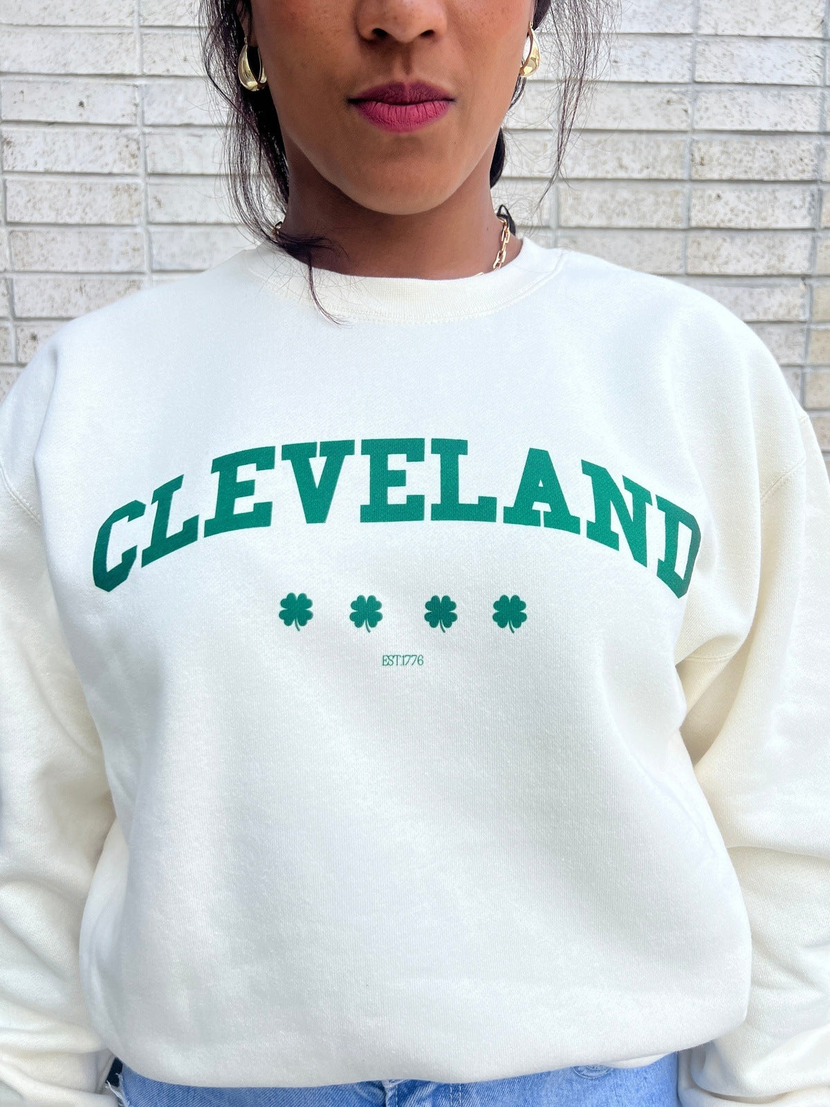 Cleveland St. Patrick's Day Crewneck Sweatshirts