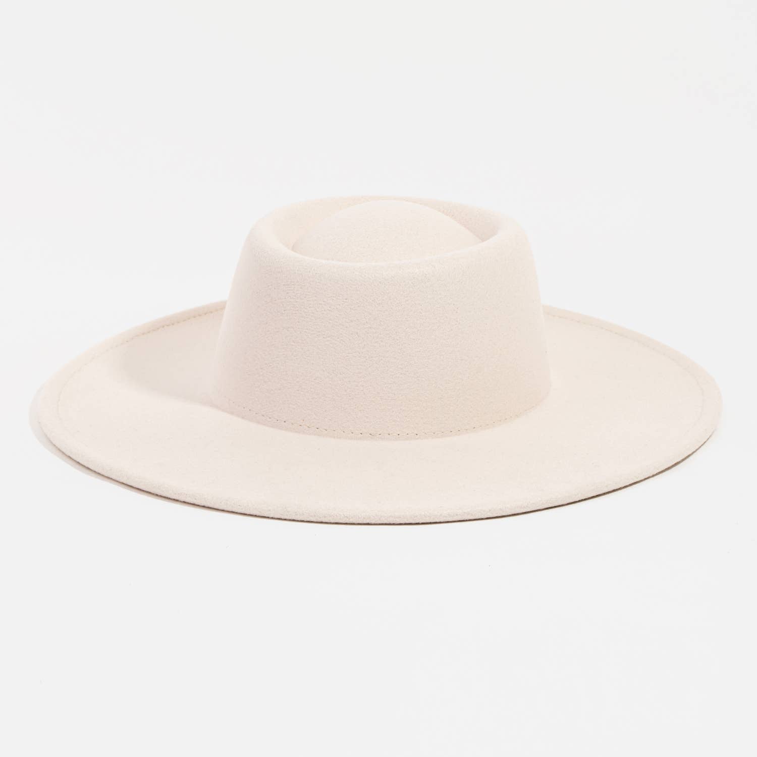 Collections by Fame Accessories - Flat Brim Pork Pie Fashion Hat