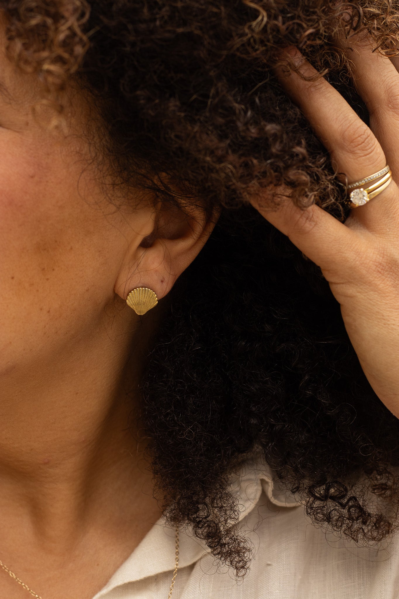 Coquillage Studs Earrings