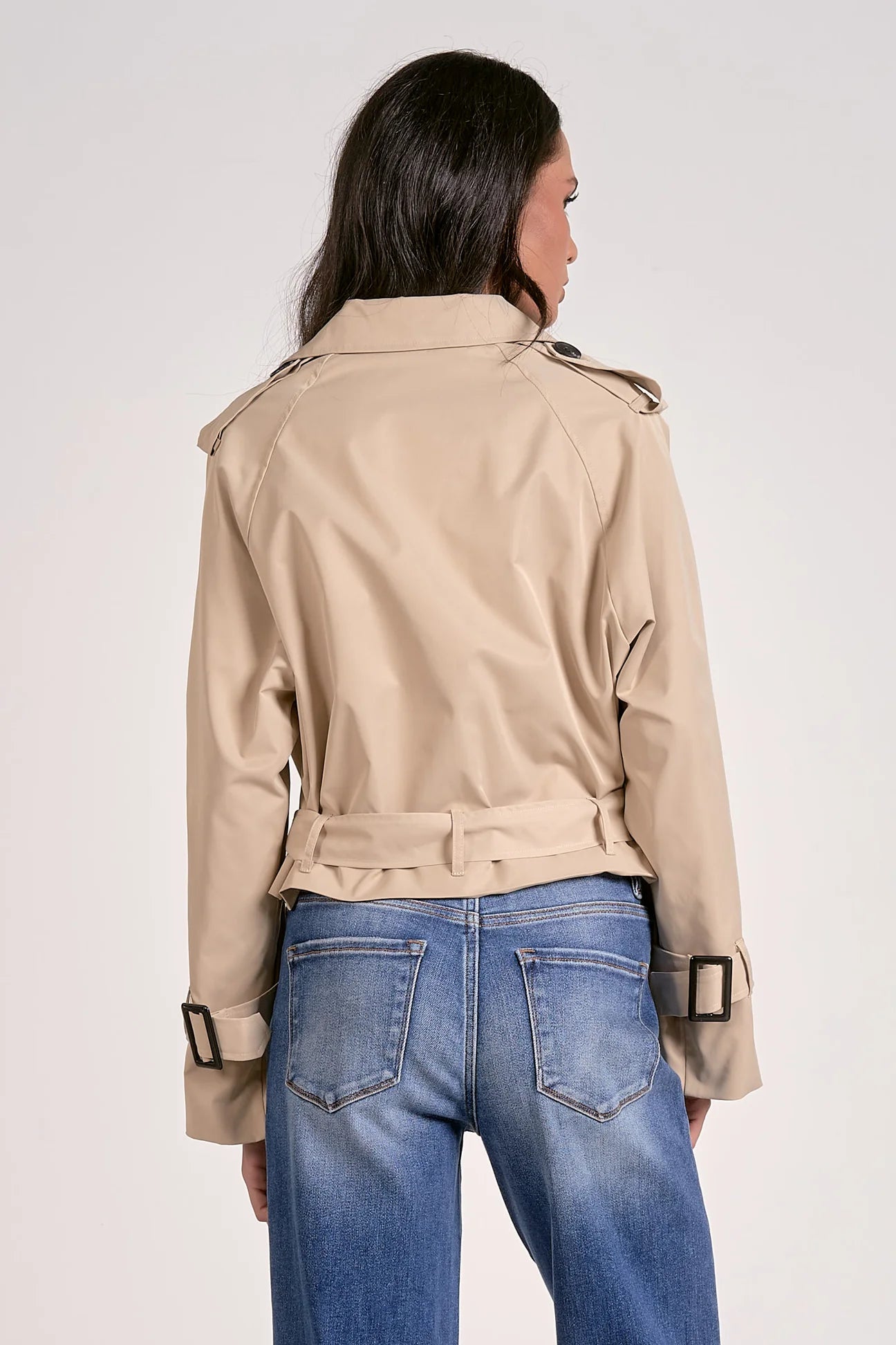 Cropped Trench Jacket Jackets