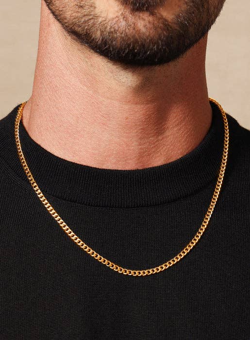 Cuban 4mm Chain Necklace for Men Necklaces