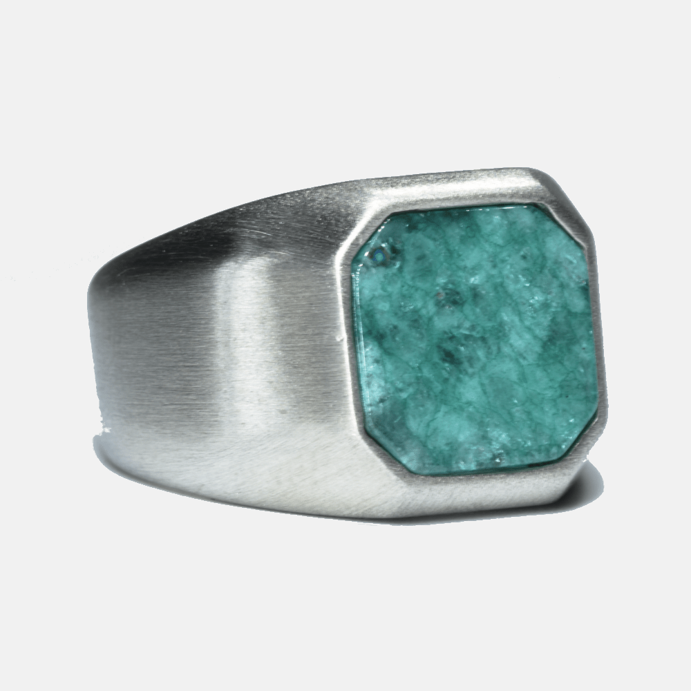 Curated Basics - Malachite Inlay Ring