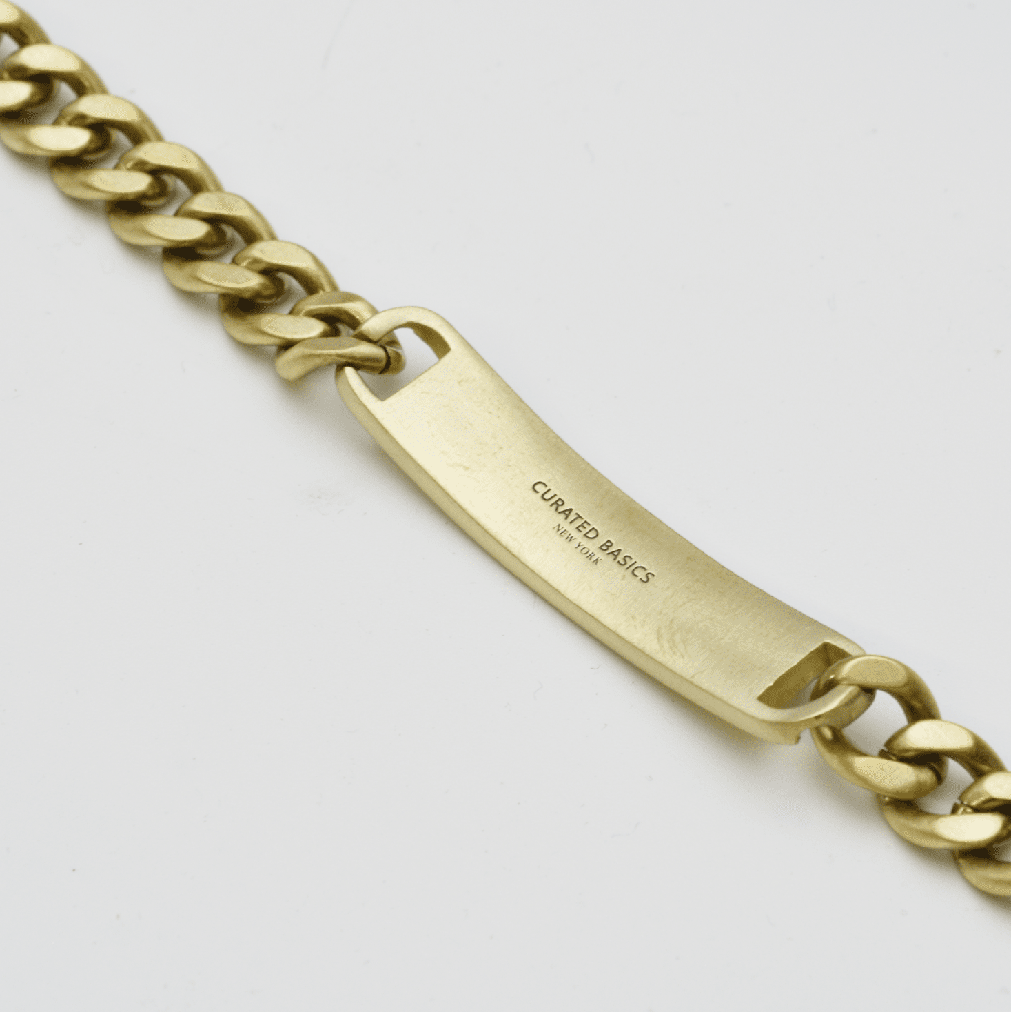 Curated Basics - Nameplate Chain Bracelet