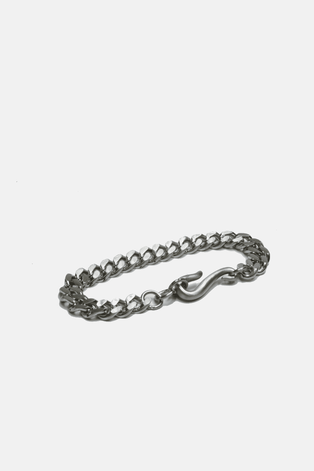 Curb Chain with Fish Hook -Steel or Brass Bracelets + Anklets