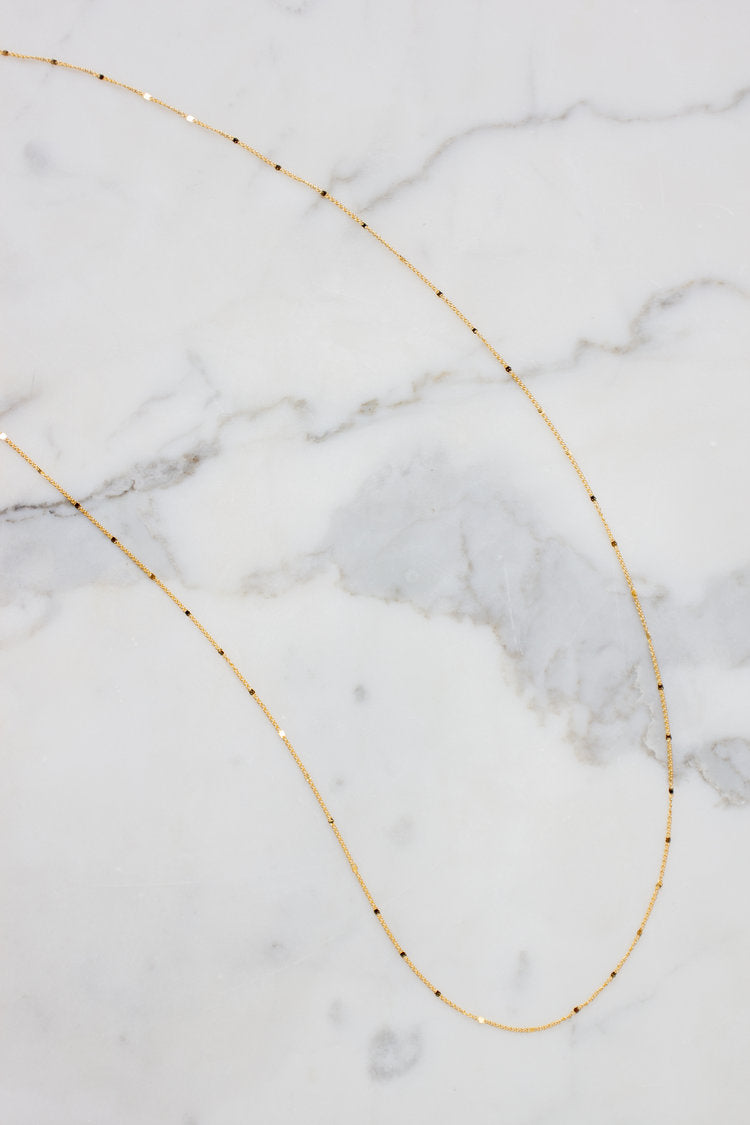 Dainty Satellite Chain // Gold or Silver Necklaces
