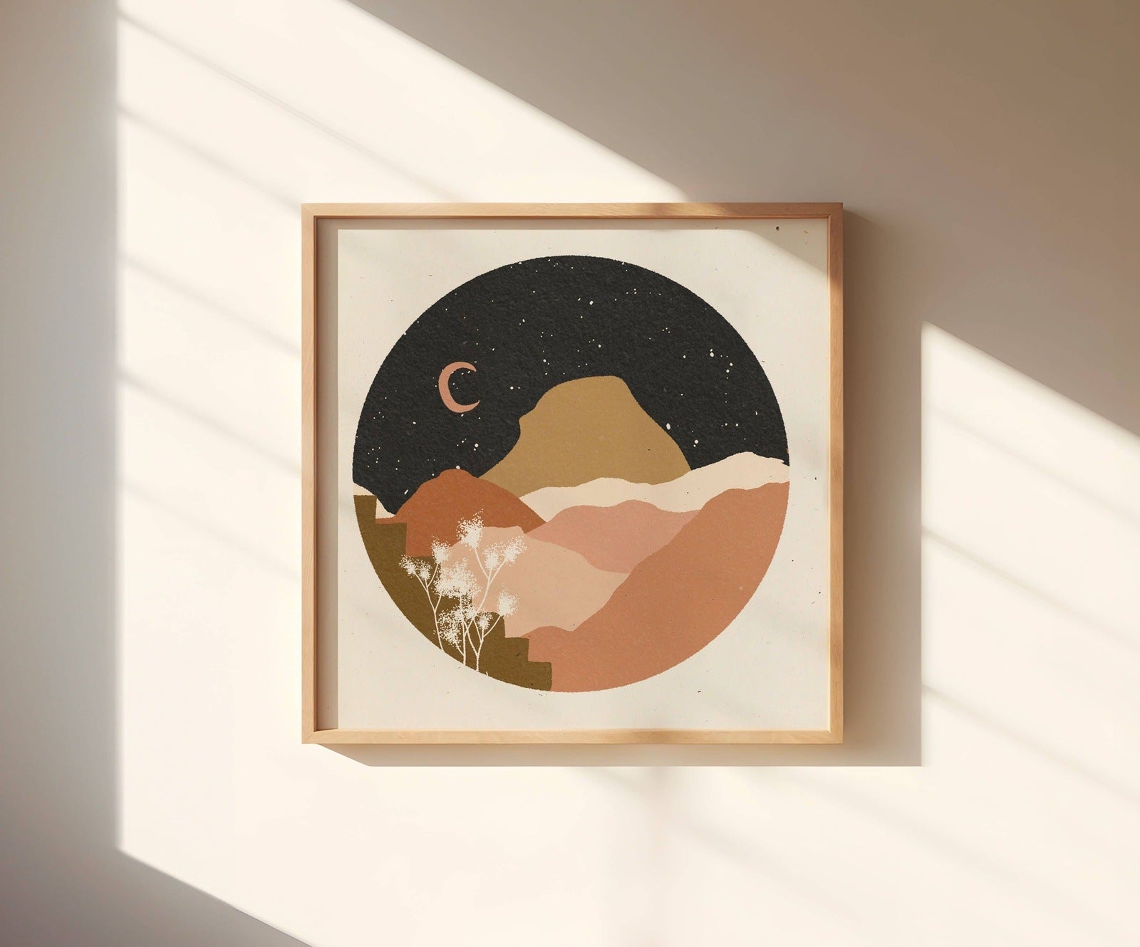 Desert Flower at Night II Home Decor