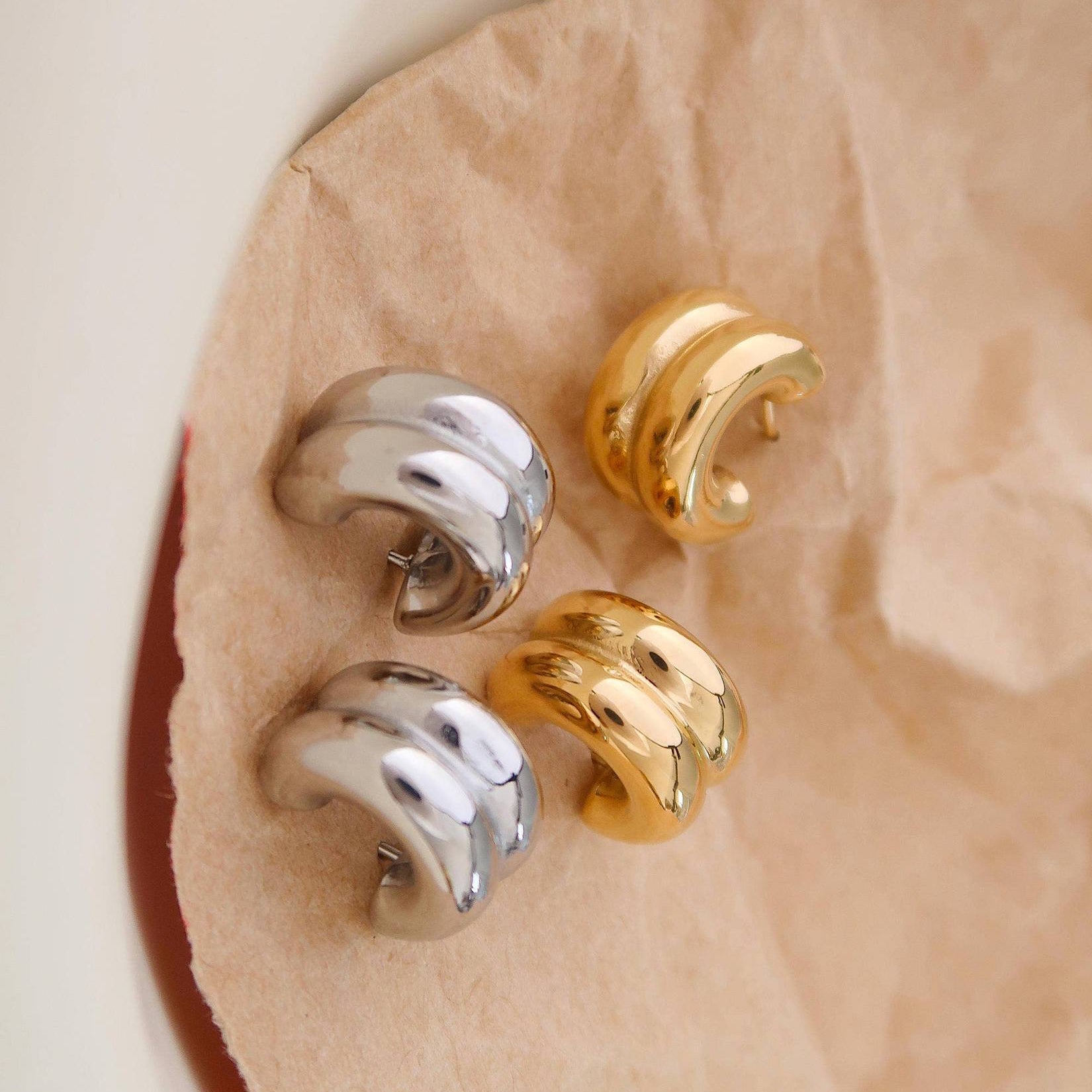 Emma Double C-Hoop Earring Earrings