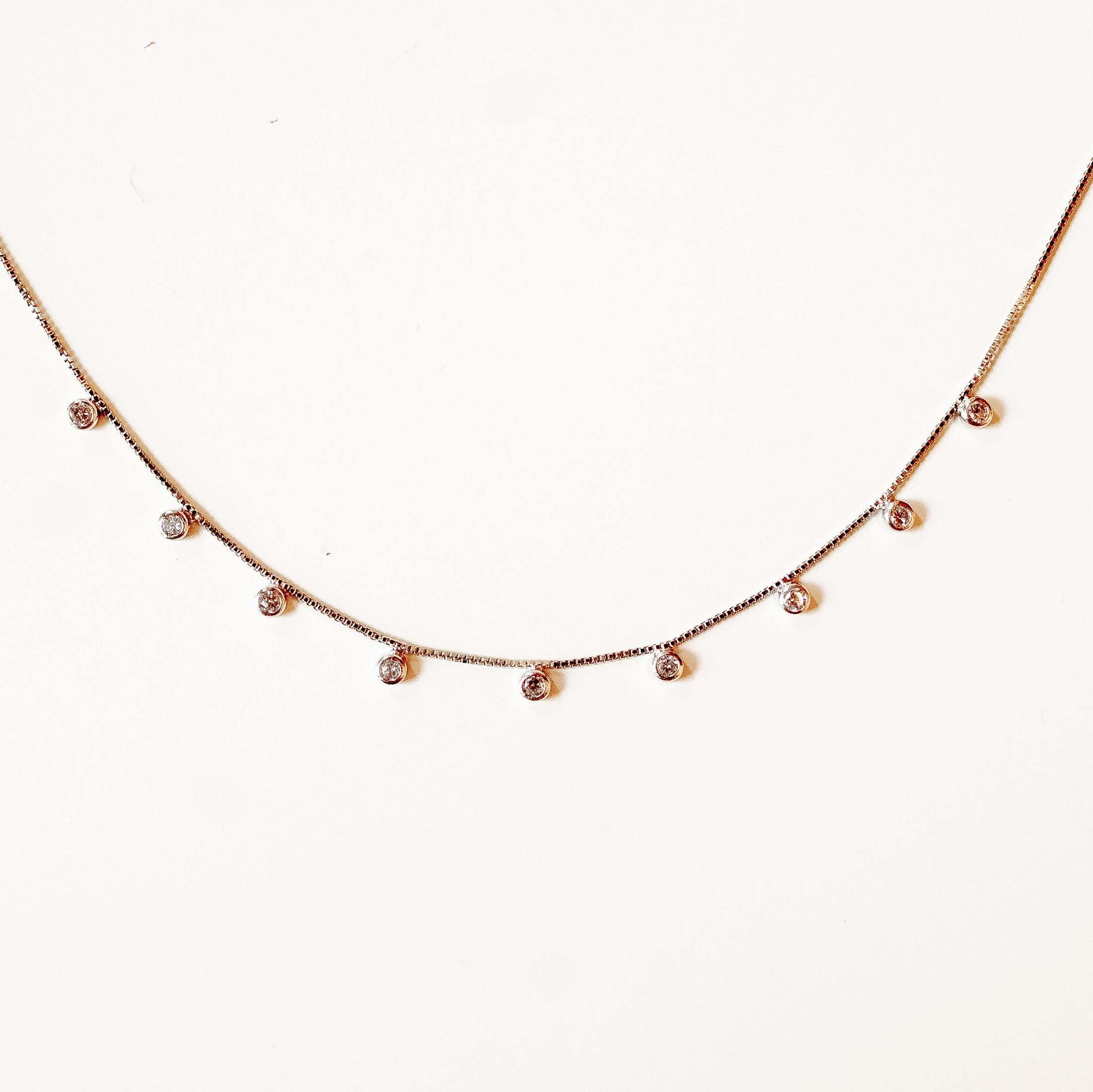 Estelle Necklace – Dainty Diamond Necklace Necklaces