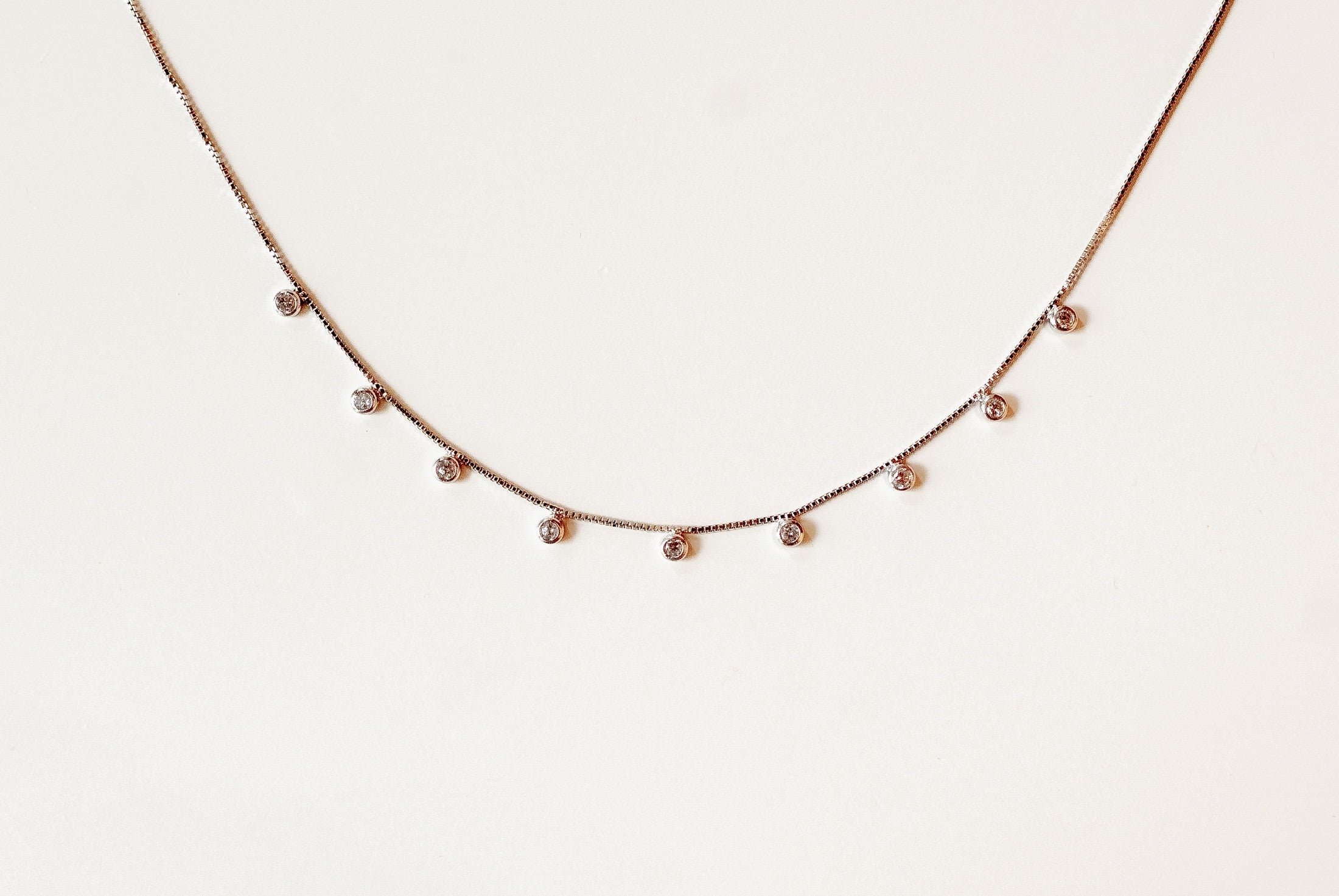 Estelle Necklace – Dainty Diamond Necklace Necklaces