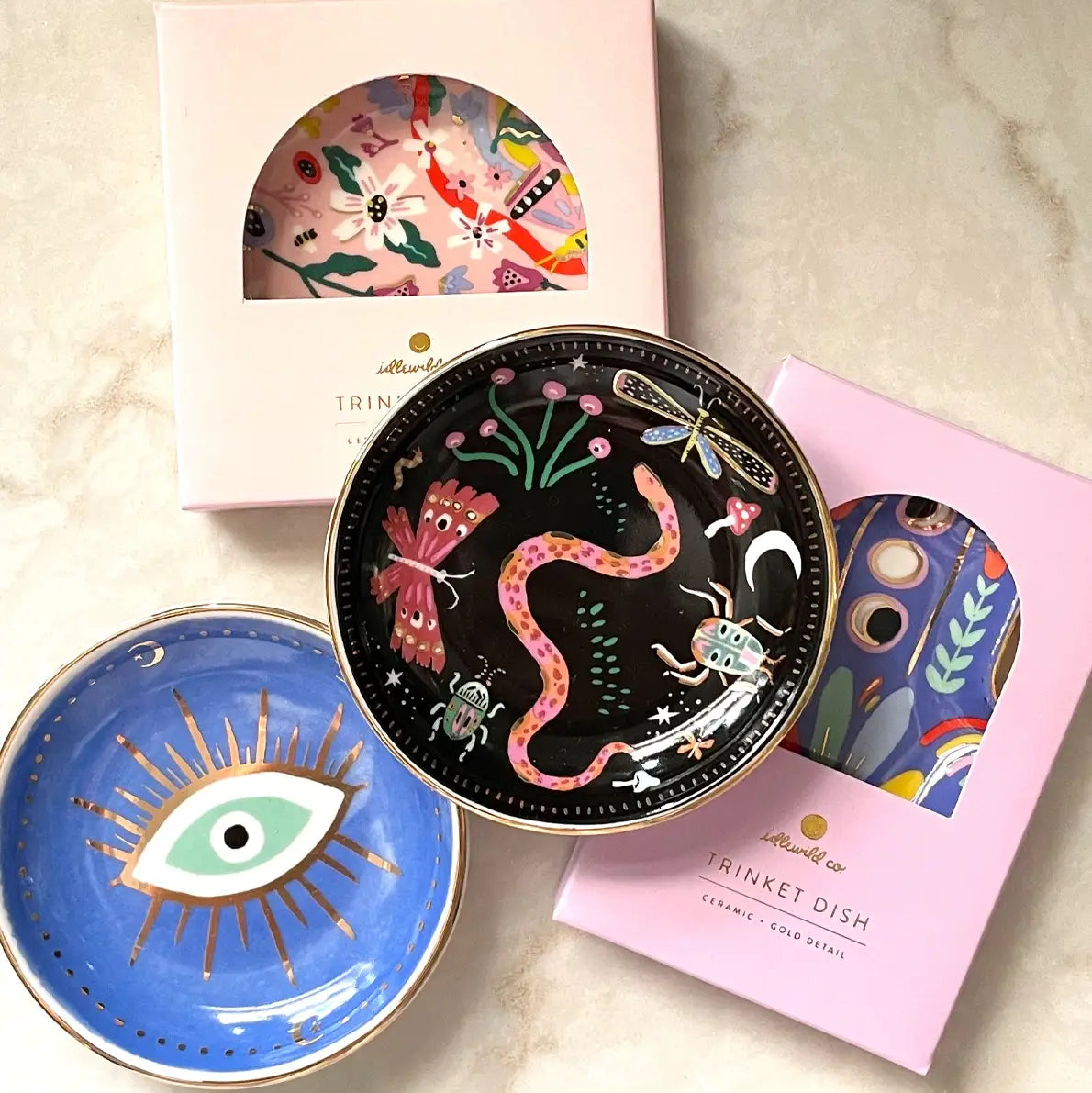 Evil Eye Porcelain Trinket Dish Home Decor