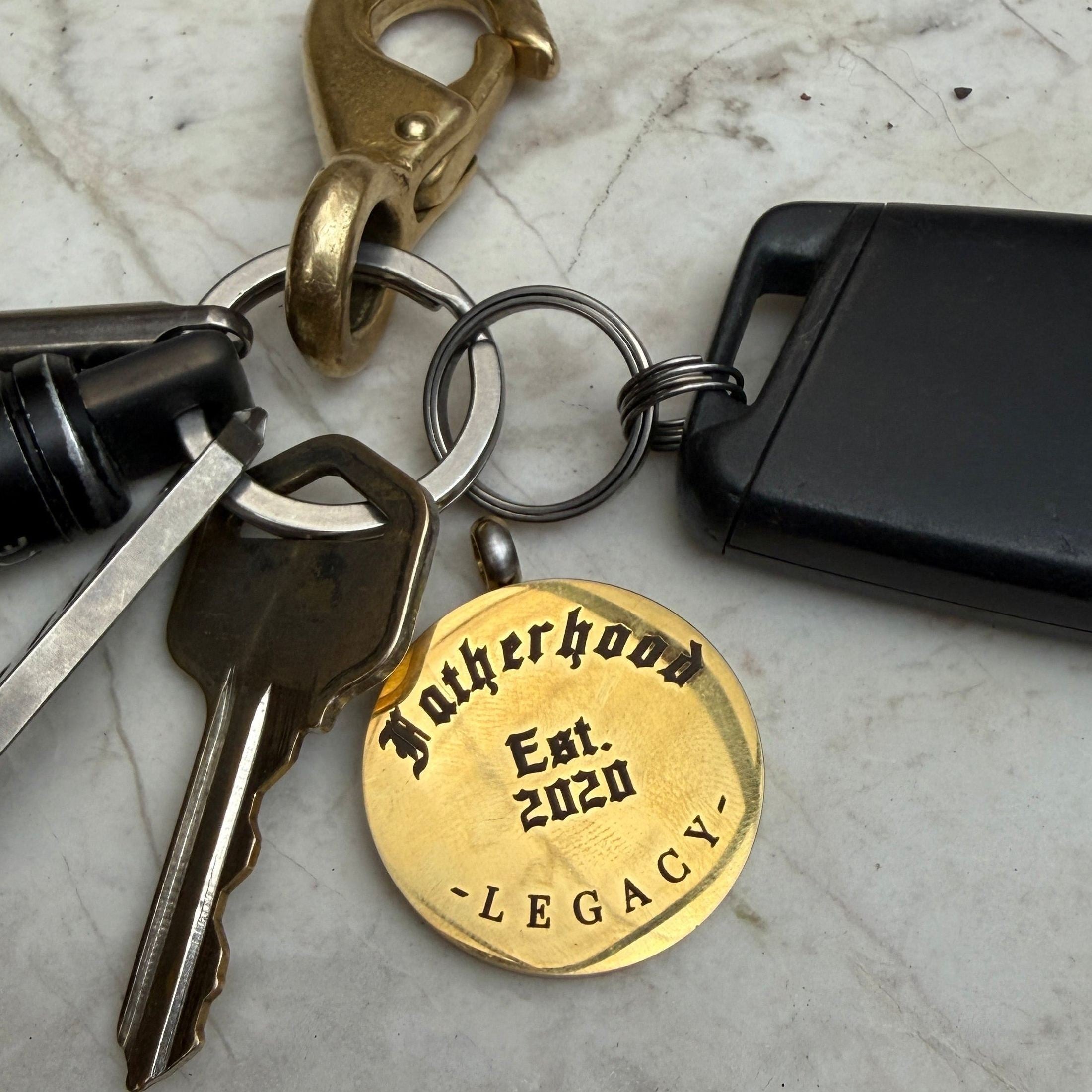 Fatherhood Key Tag Keychains