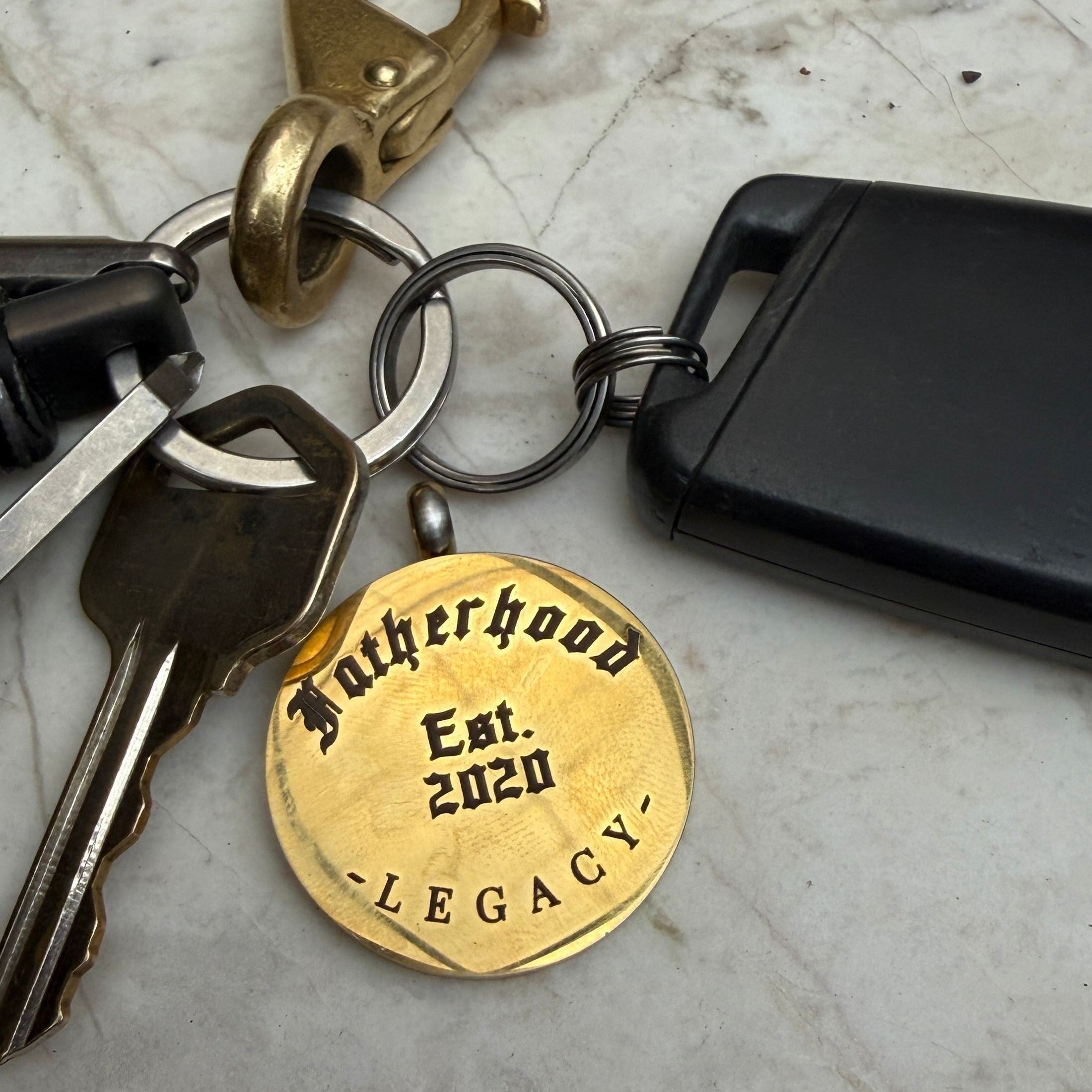 Fatherhood Key Tag Keychains