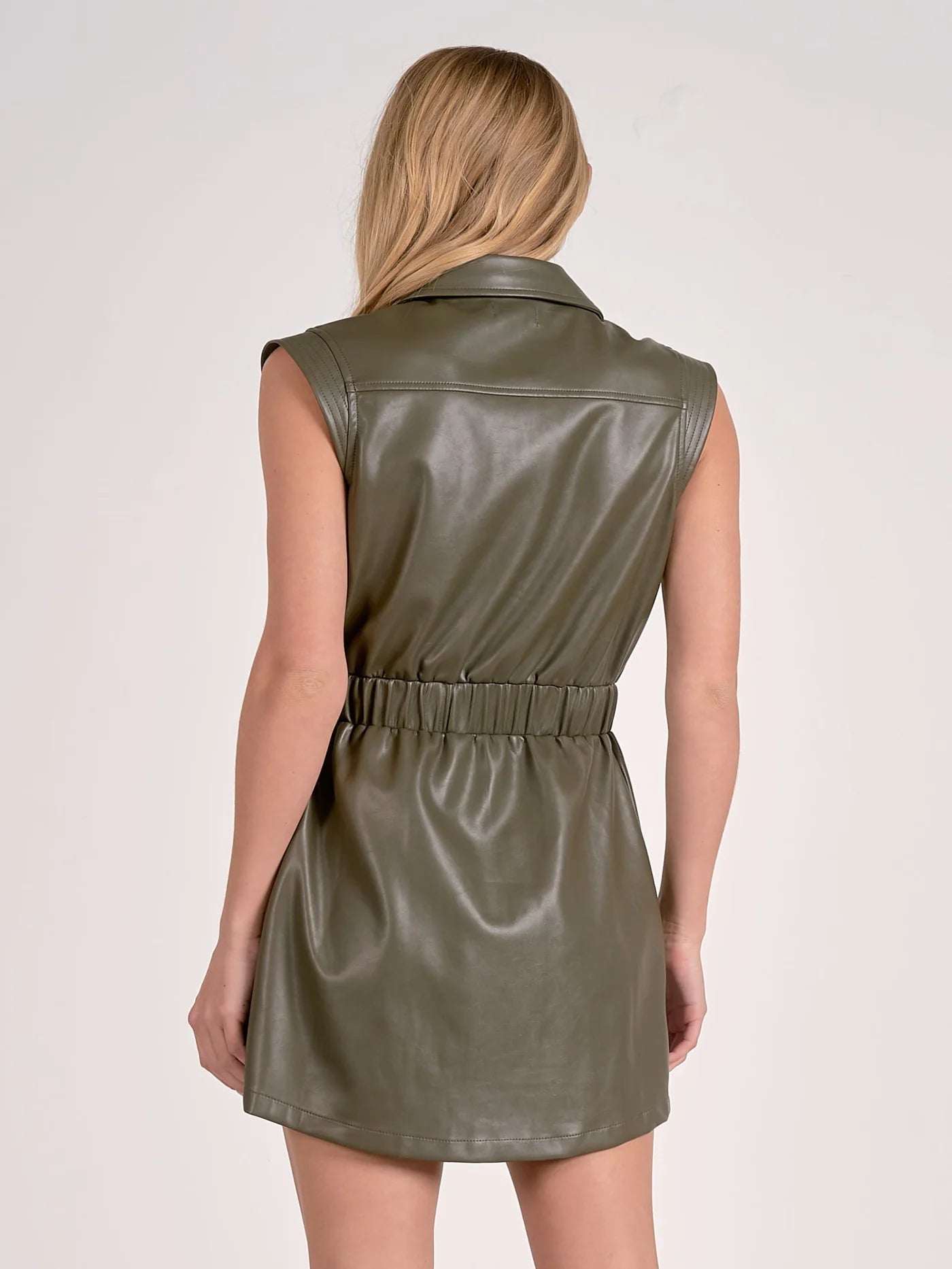 Faux Leather Mini Dress Dresses + Jumpsuits