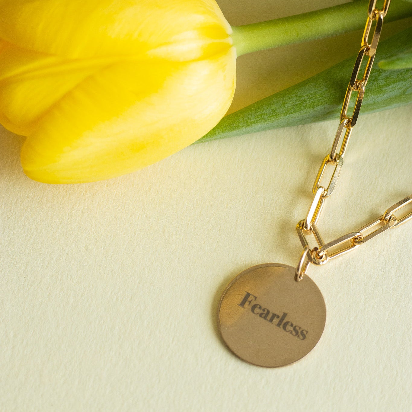 'Fearless' Disc Neclace Necklaces