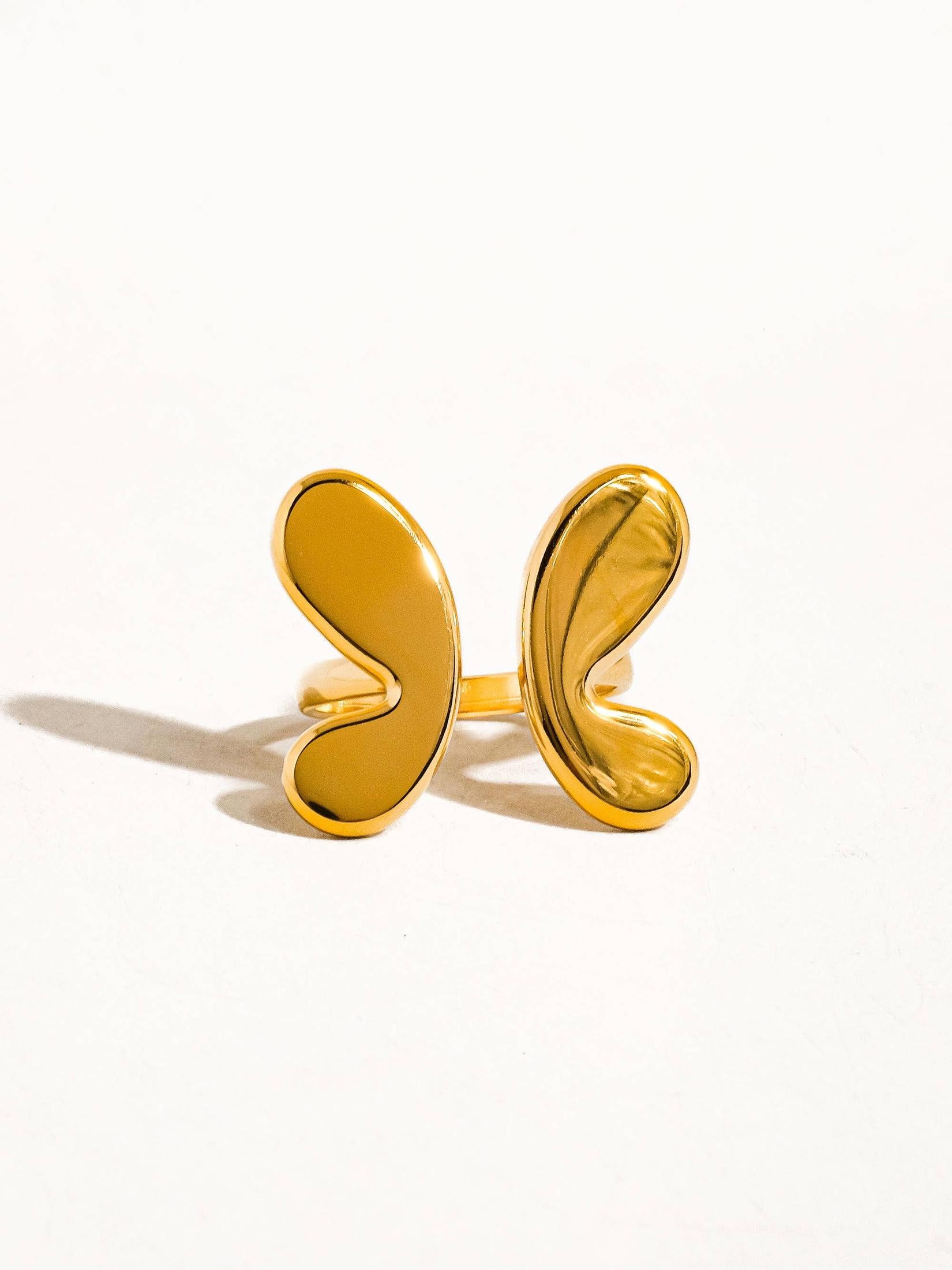 Flânerie by MAIQ - Indie 18K Gold Non-Tarnish Butterfly Ring