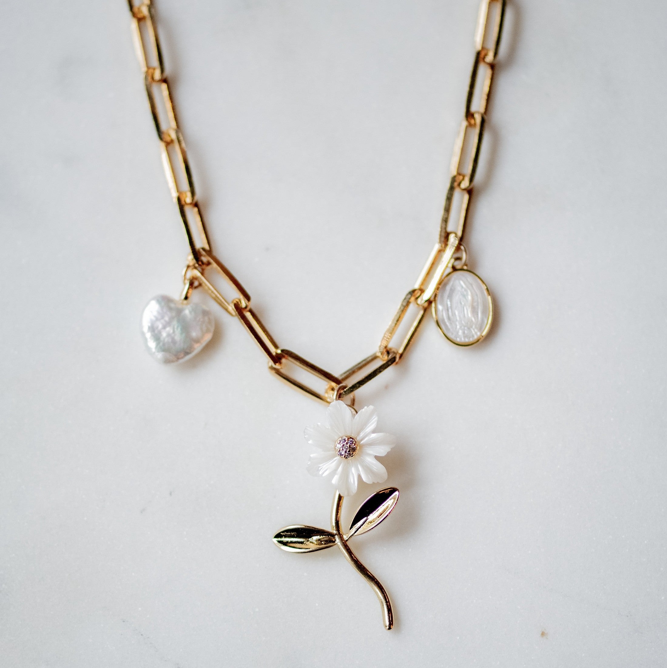 Fleur Charm Necklace Necklaces