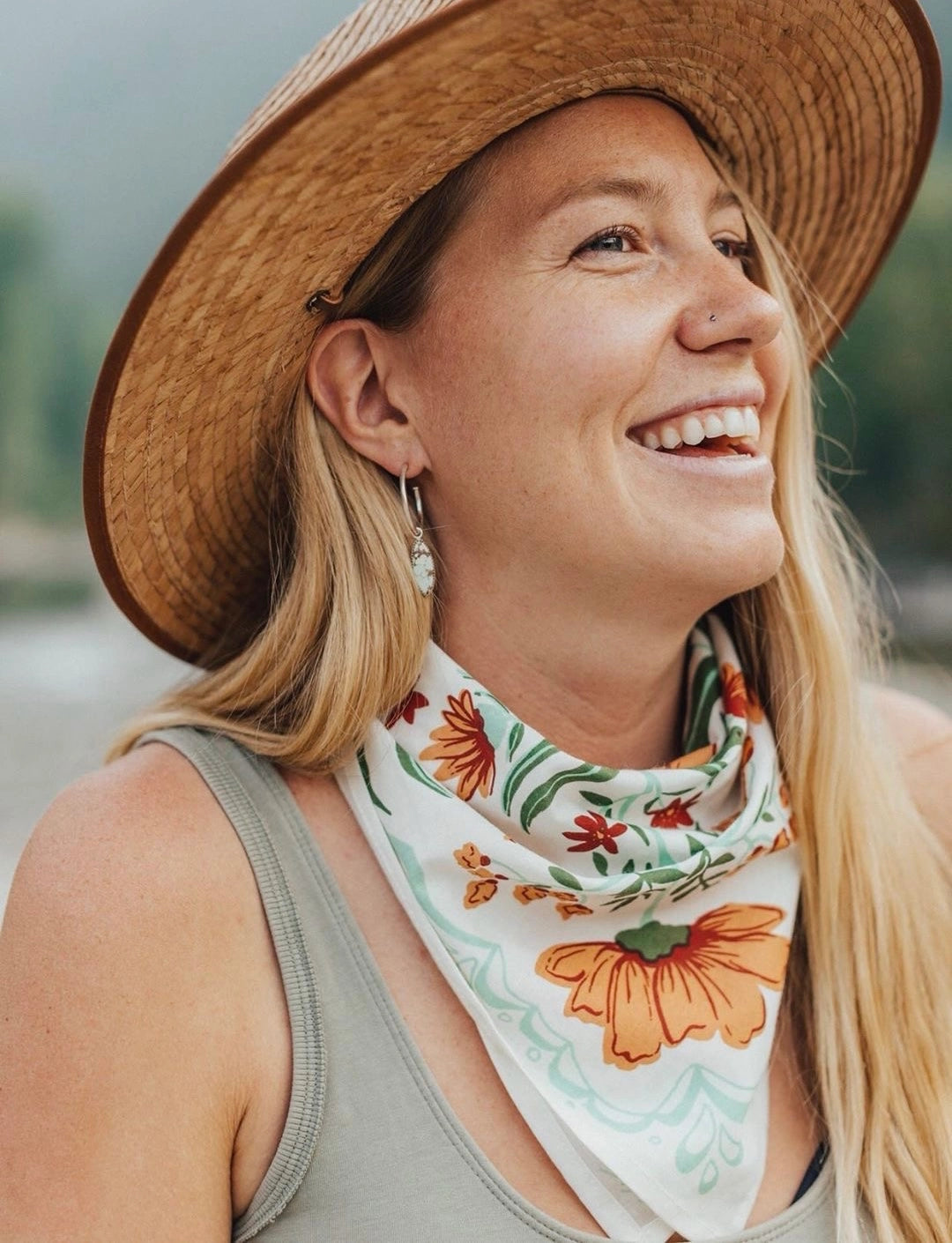 Flora Bandana Hats + Bandanas