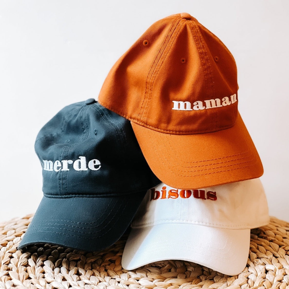 French Unisex Hat Ball Cap Hats + Bandanas