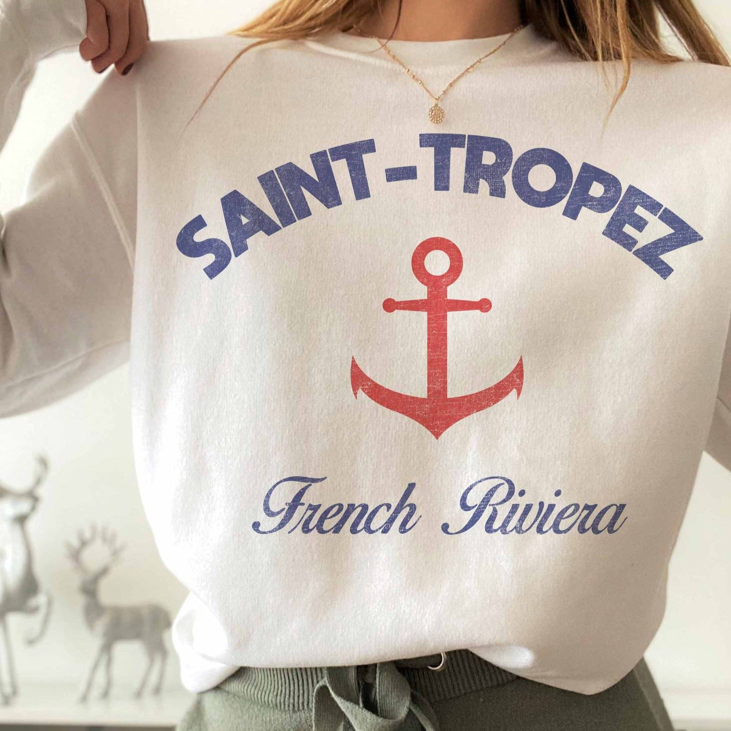 GOOD DAY STREET - G1565X-SS -SAINT TROPEZ GRAPHIC SWEATSHIRTS