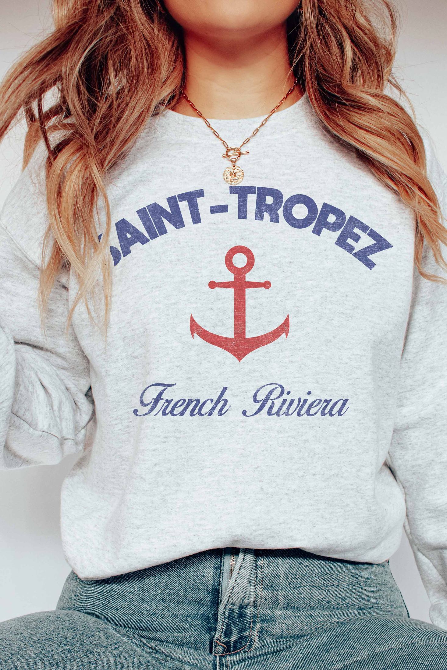 GOOD DAY STREET - G1565X-SS -SAINT TROPEZ GRAPHIC SWEATSHIRTS