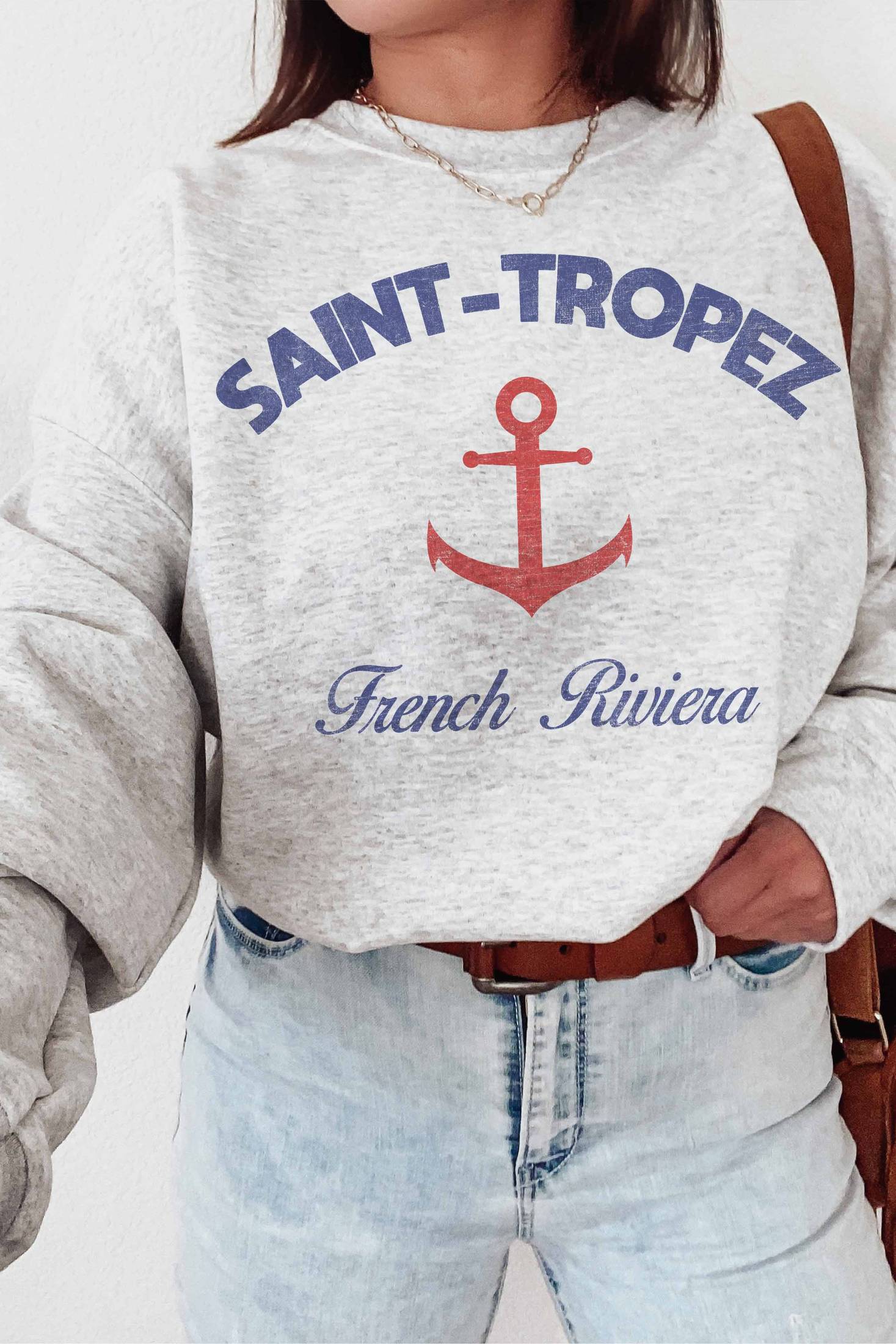 GOOD DAY STREET - G1565X-SS -SAINT TROPEZ GRAPHIC SWEATSHIRTS
