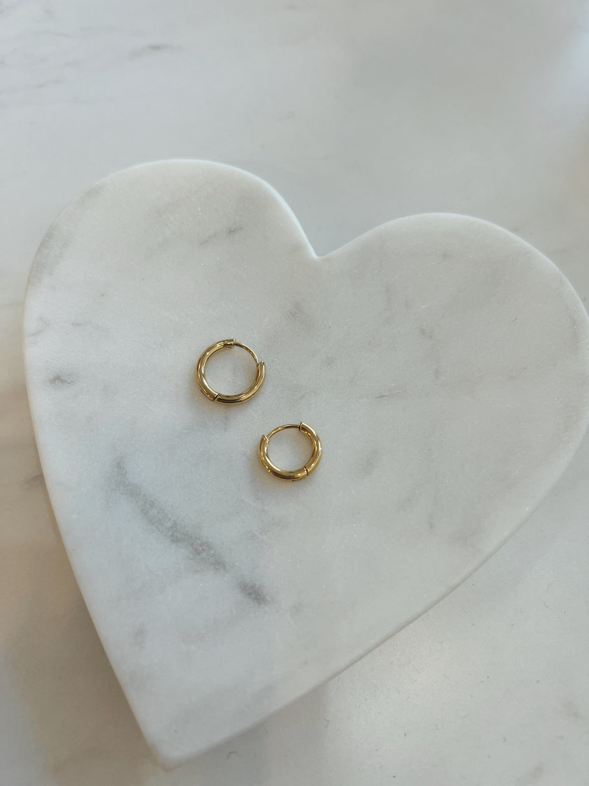 Gemstone Charm Hoops Earrings