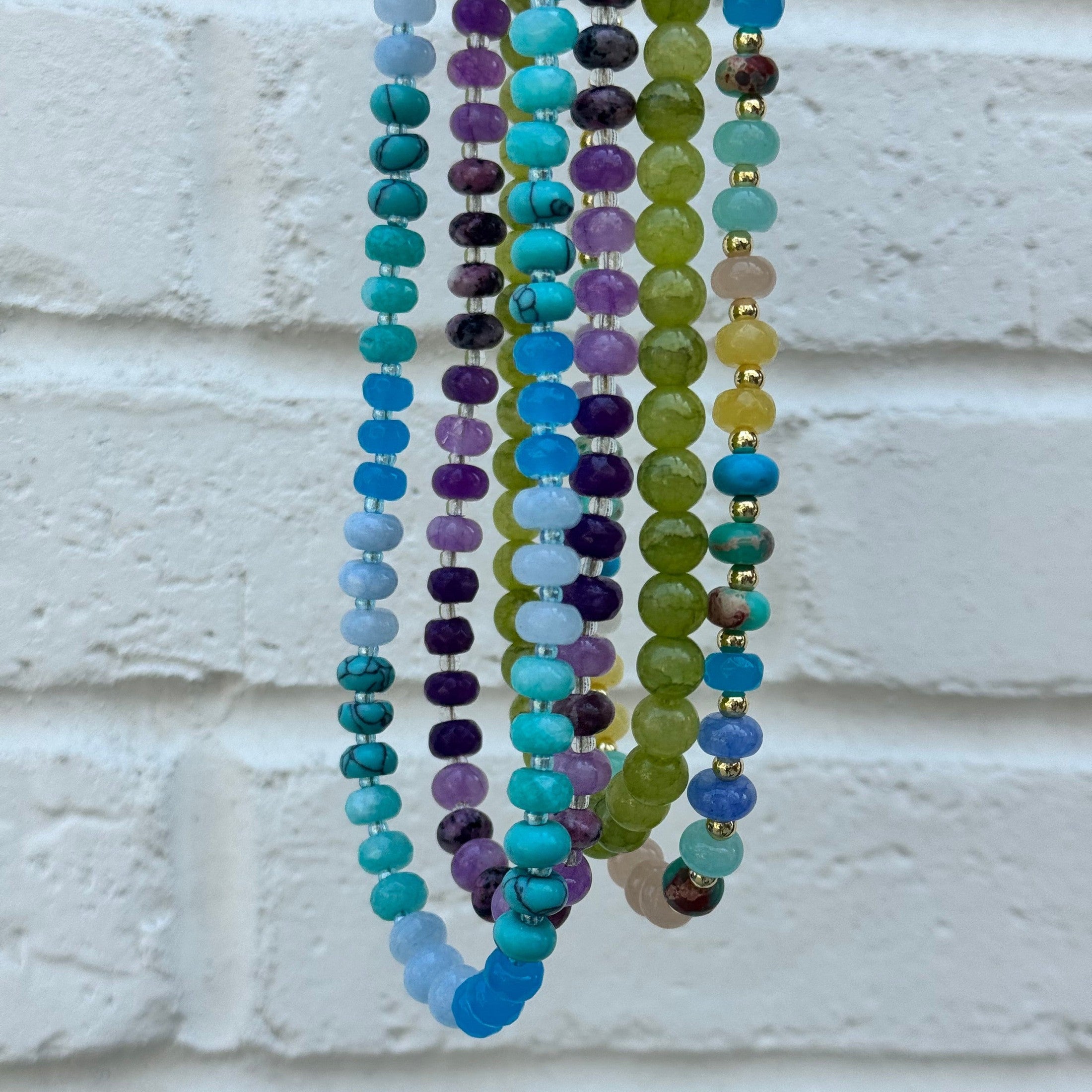 Glass Beaded Necklace Necklaces
