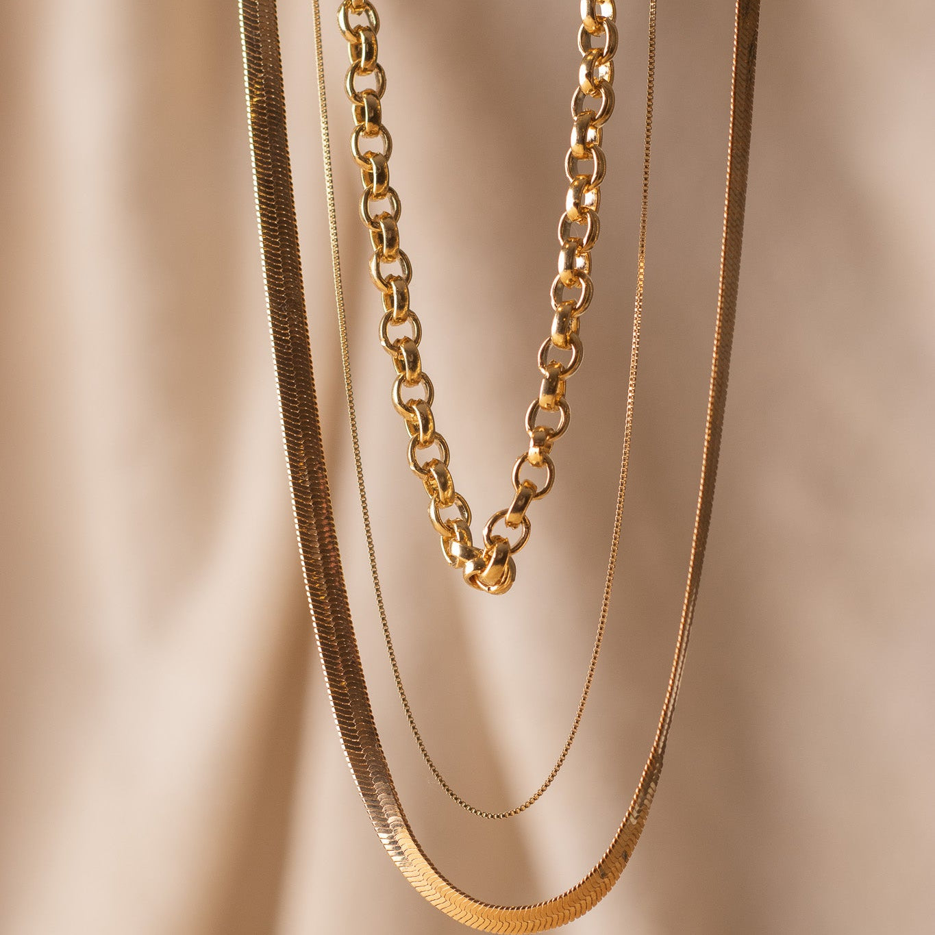 Gold-Filled Herringbone Necklace Necklaces